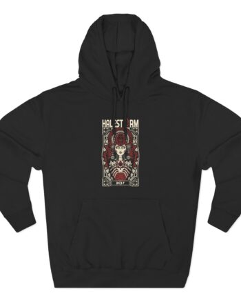 Halestorm 2017 Summer Tour Concert Three-Panel Fleece Hoodie