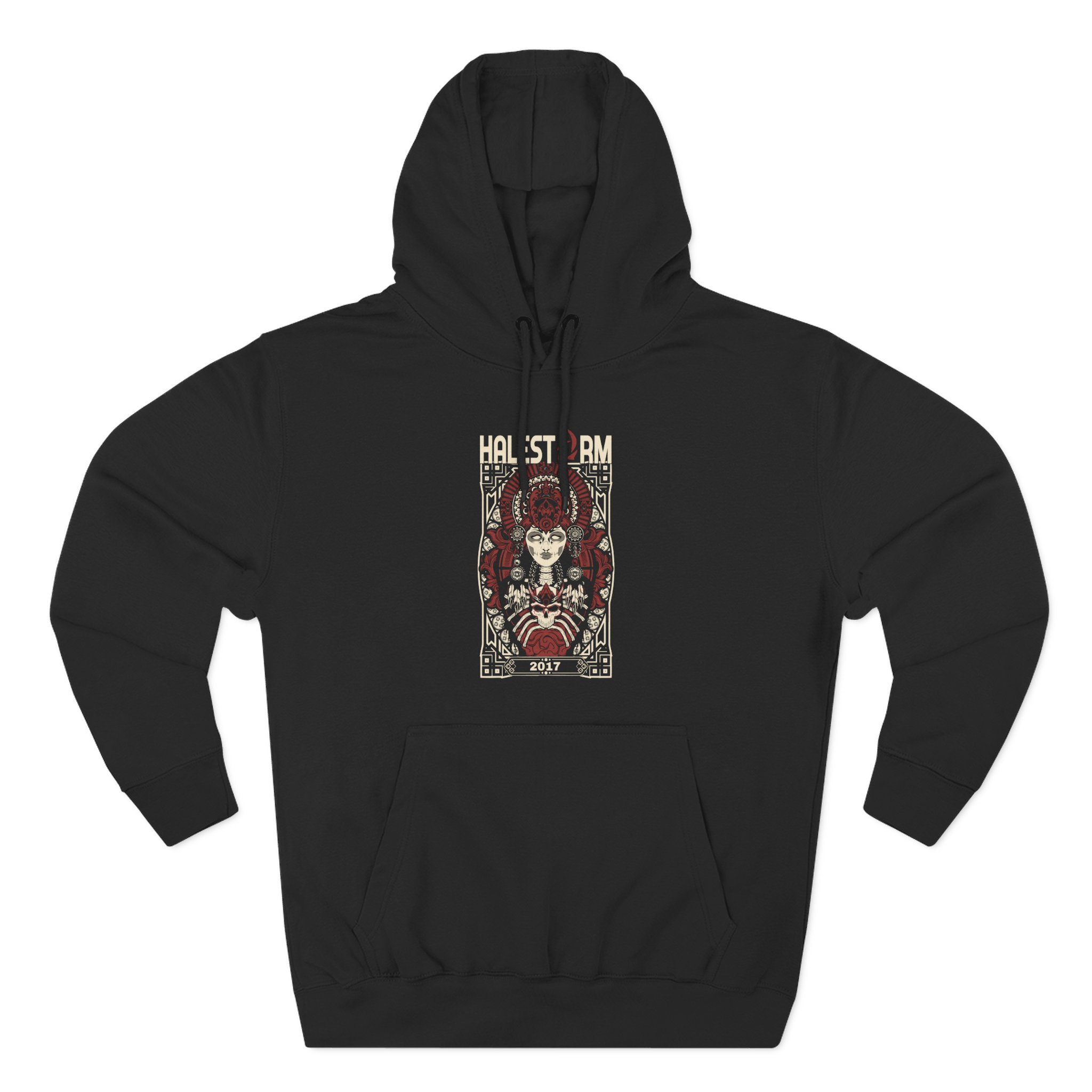 Halestorm 2017 Summer Tour Concert Three-Panel Fleece Hoodie