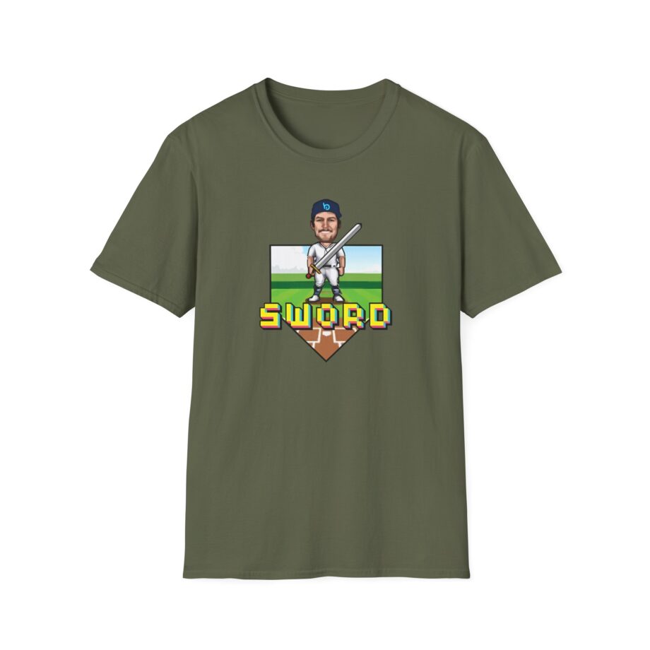 Trevor Bauer Sword Pixel Art Unisex Softstyle T-Shirt