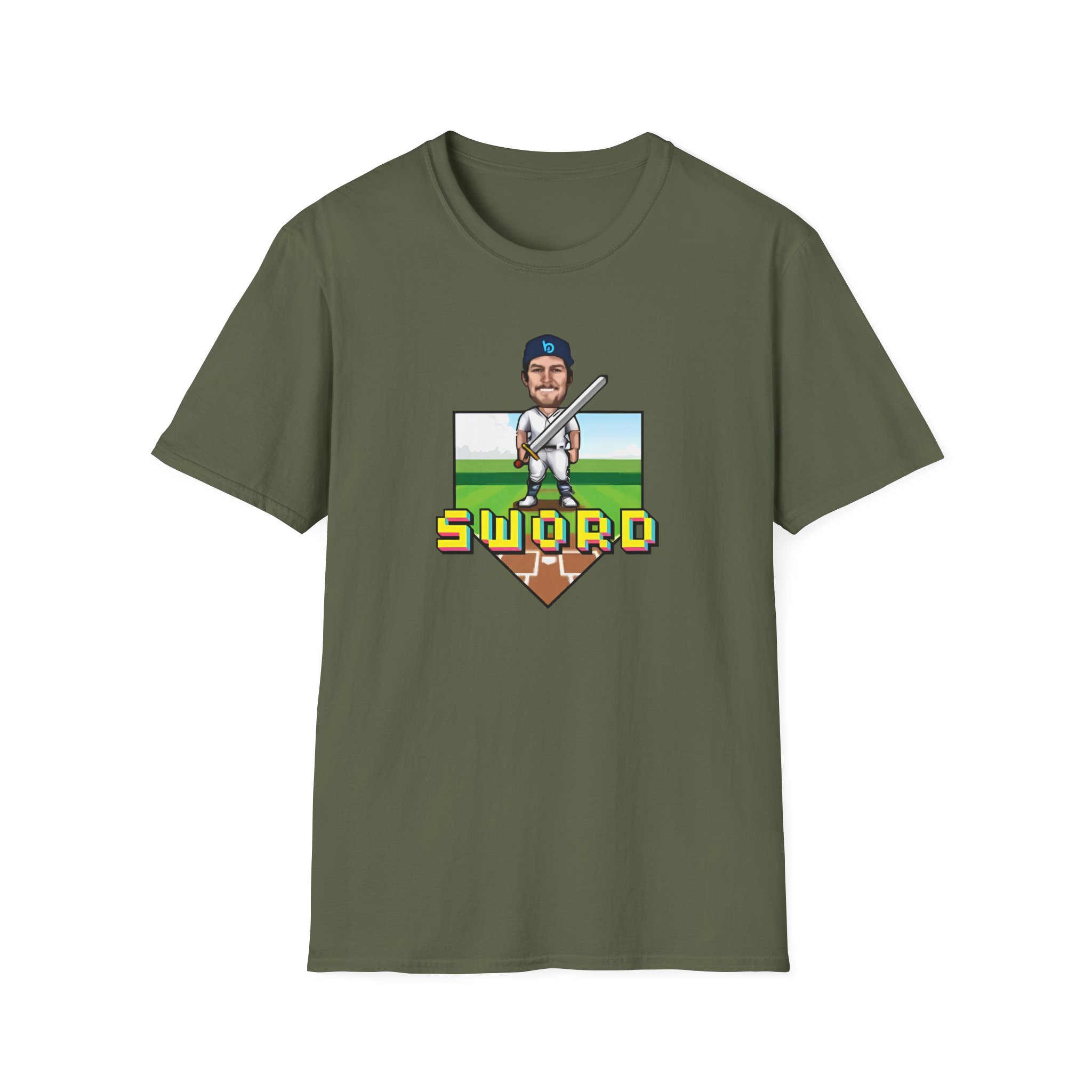 Trevor Bauer Sword Pixel Art Unisex Softstyle T-Shirt