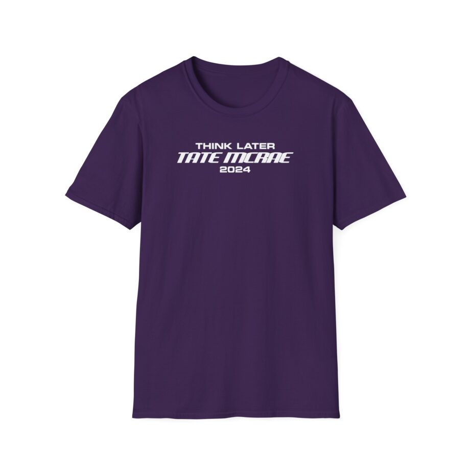 Tate Mcrae Think Later Unisex Softstyle T-Shirt