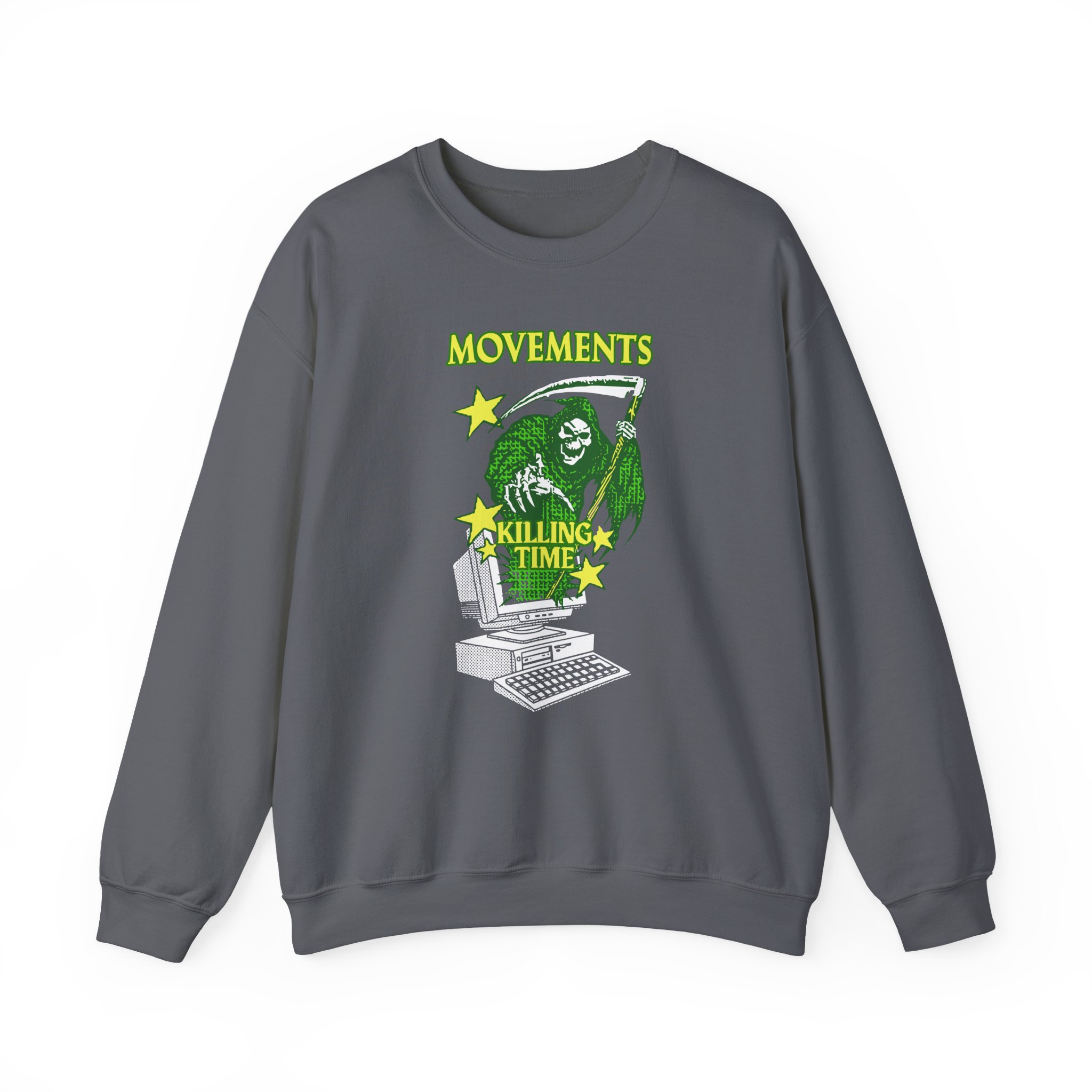 Movements Killing Time Grim Reaper Unisex Heavy Blendâ„¢ Crewneck Sweatshirt