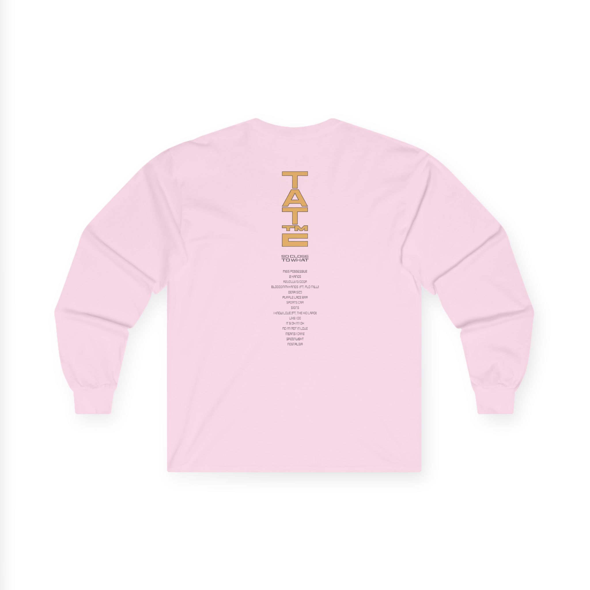 Tate Mcrae Tracklist Unisex Ultra Cotton Long Sleeve Tee