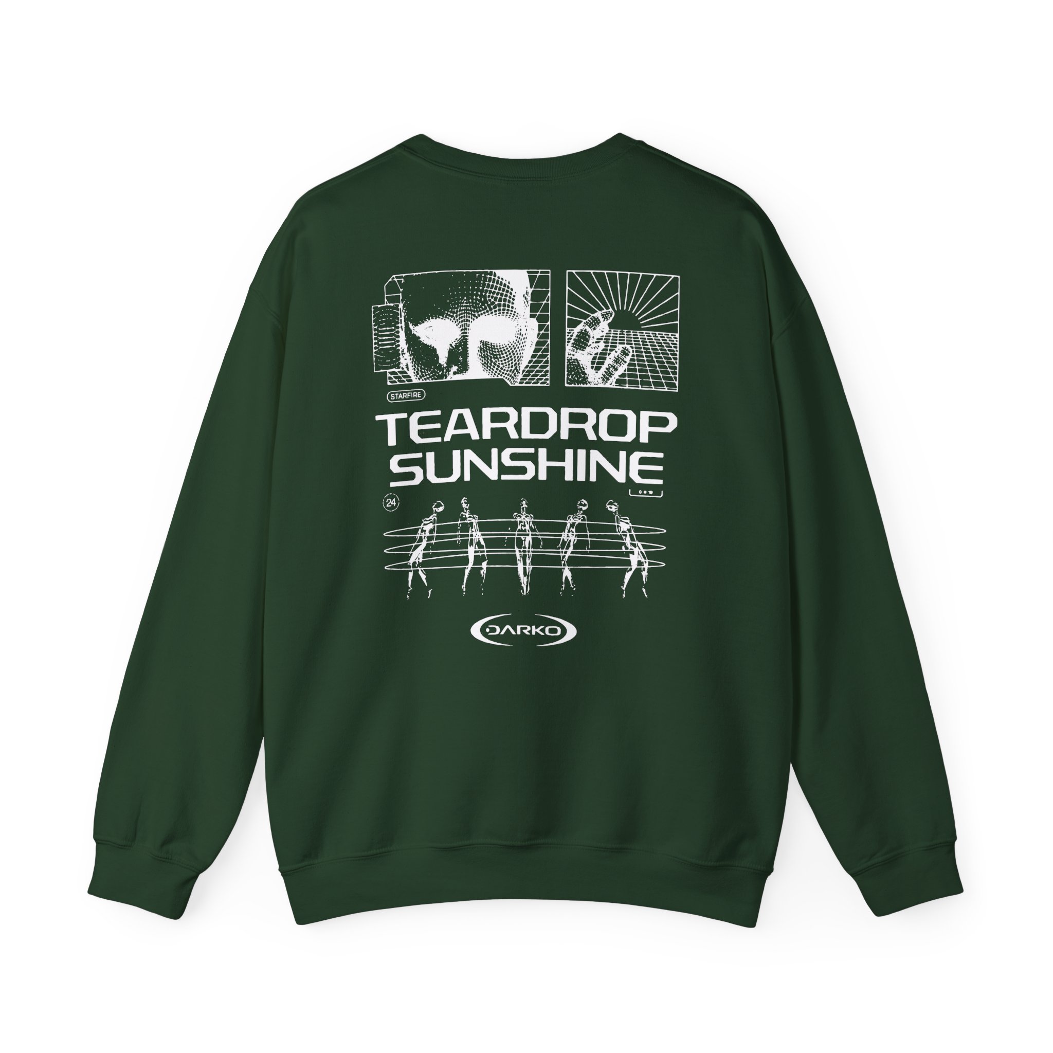 Darko Teardrop Sunshine Tie Dye Unisex Heavy Blendâ„¢ Crewneck Sweatshirt