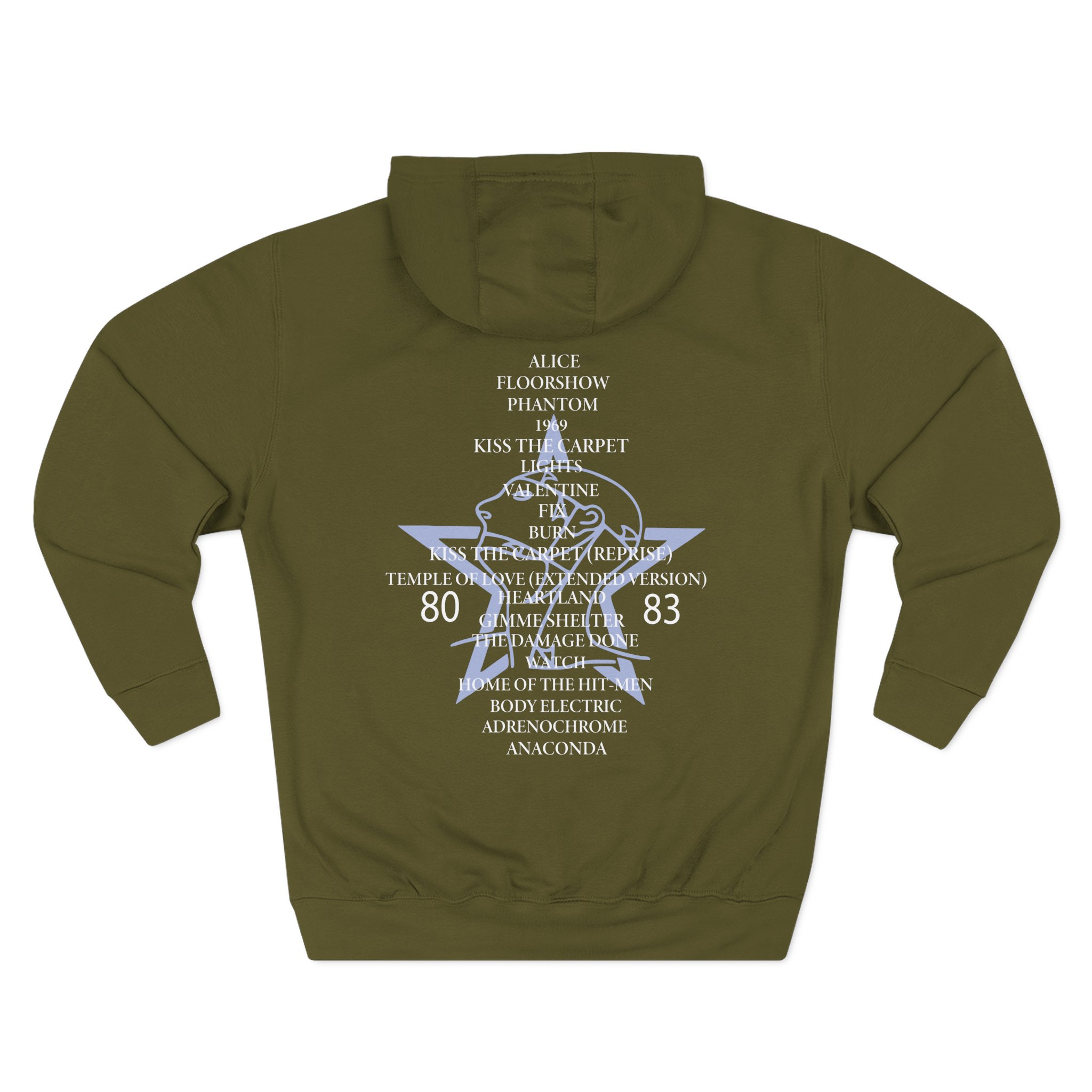 The Sisters Of Mercy, The - Some Girls Wander By Mistake Three-Panel Fleece Hoodie