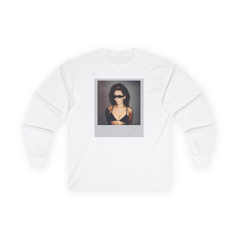 Miley Cyrus Polaroid Photo Unisex Ultra Cotton Long Sleeve Tee
