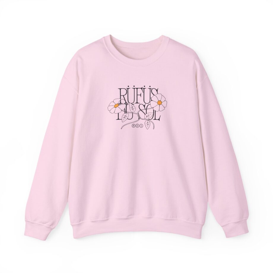 Rufus Du Sol Flower Ecru Unisex Heavy Blend™ Crewneck Sweatshirt