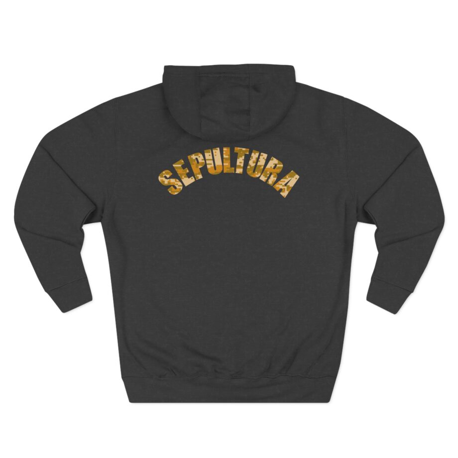 Sepultura Desert Camo S Logo Three-Panel Fleece Hoodie