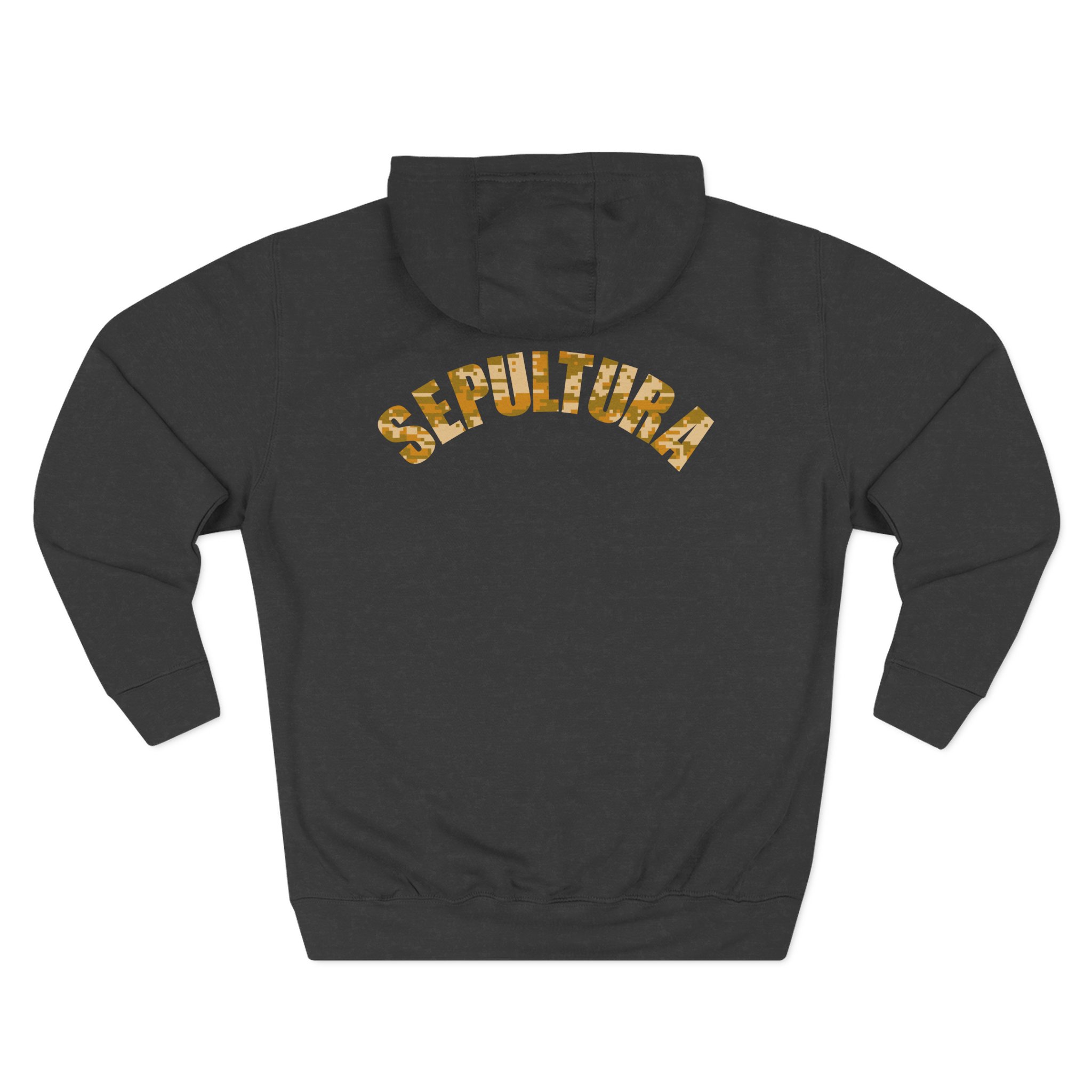 Sepultura Desert Camo S Logo Three-Panel Fleece Hoodie