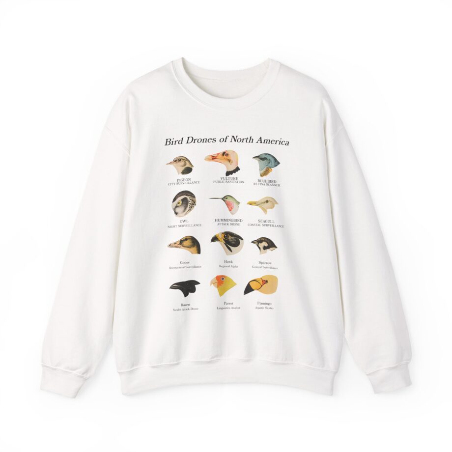 Birds Arent Real Bird Drones of North America Unisex Heavy Blend™ Crewneck Sweatshirt