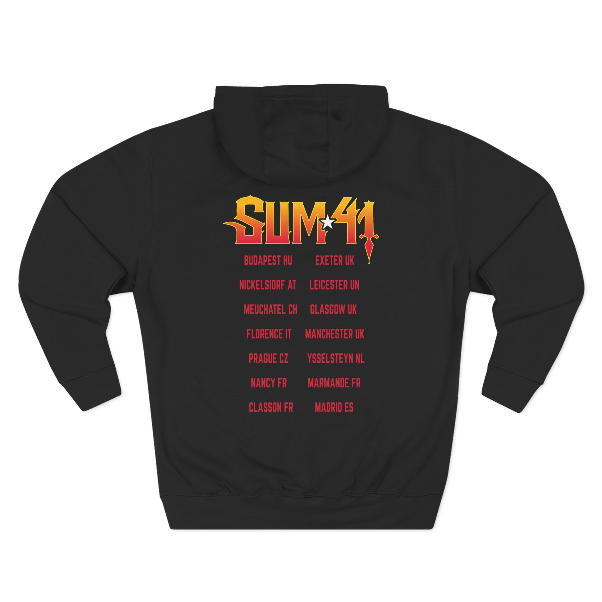 Sum 41 Out for Blood Three-Panel Fleece Hoodie