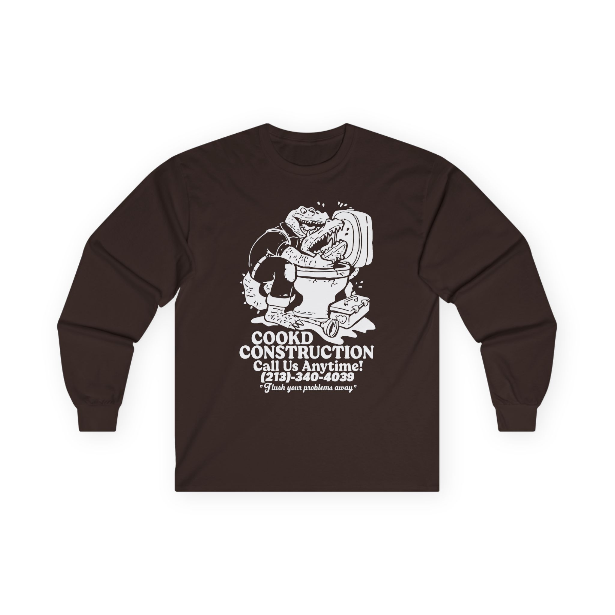 Lazarbeam  Cookd Construction Call Us Anytime Unisex Ultra Cotton Long Sleeve Tee