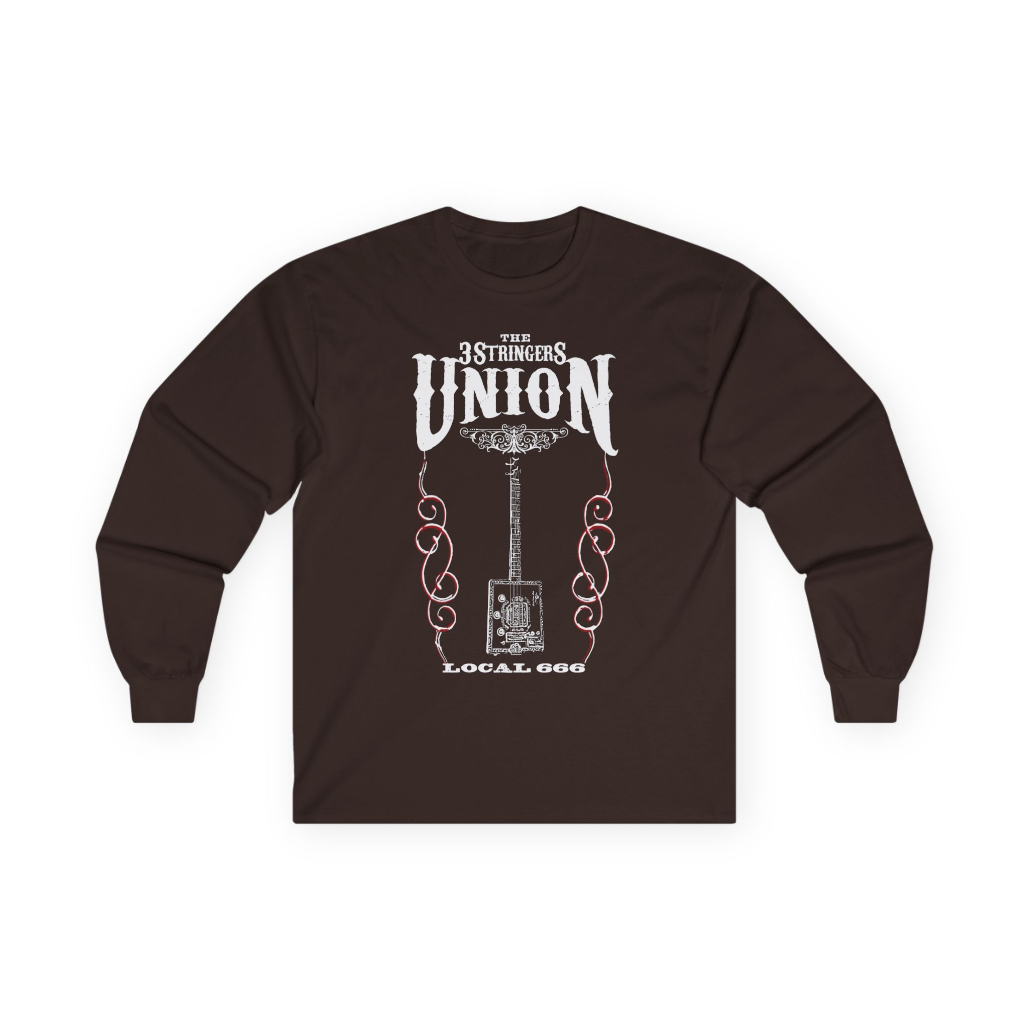 Seasick Steve Cigar Box Guitar 3 Stringers Unisex Ultra Cotton Long Sleeve Tee