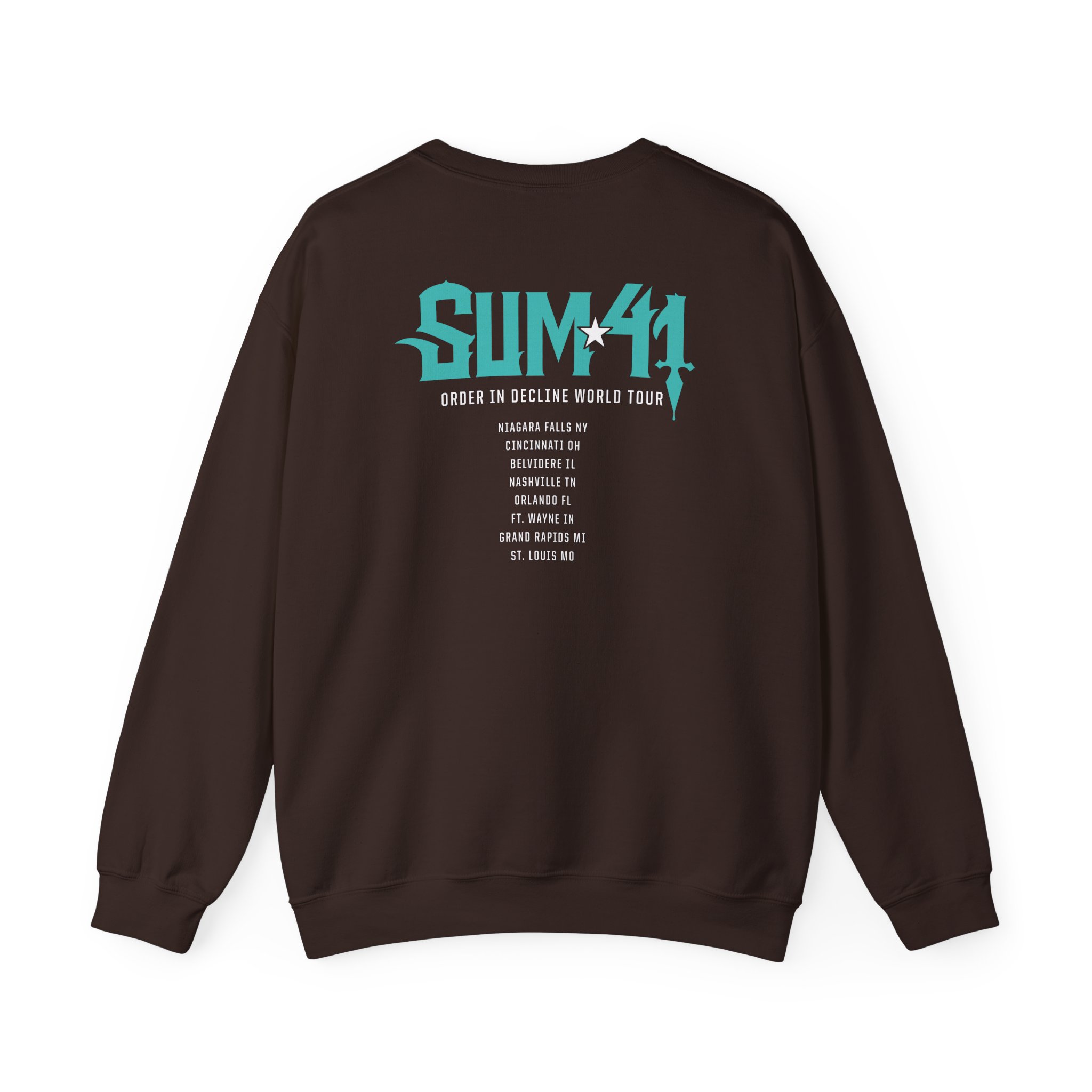 Sum 41 Order in Decline Tour Unisex Heavy Blendâ„¢ Crewneck Sweatshirt