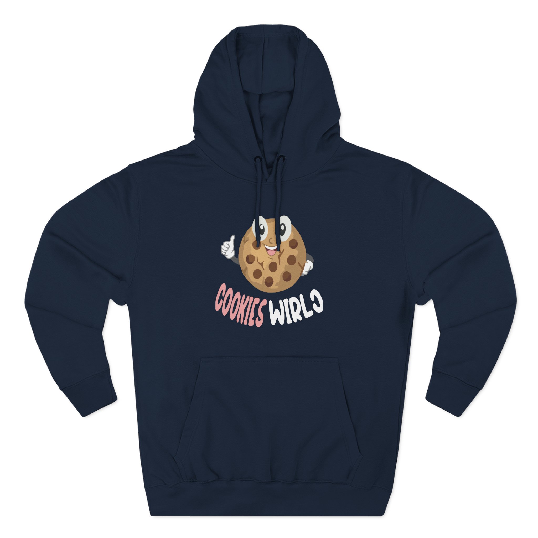 Cookieswirlc Three-Panel Fleece Hoodie