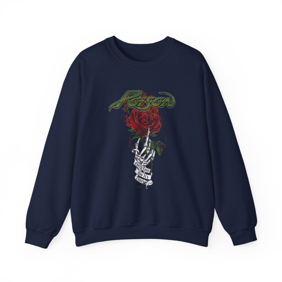 Poison Every Rose Has Its Thorn Unisex Heavy Blend™ Crewneck Sweatshirt