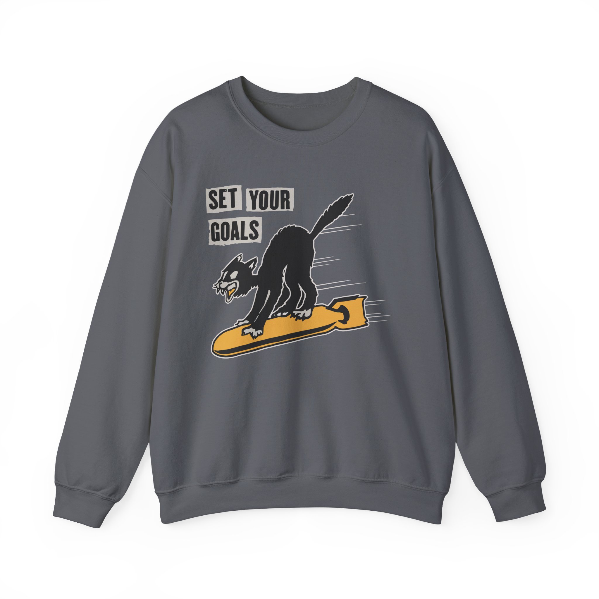 Set Your Goals Bomber Unisex Heavy Blendâ„¢ Crewneck Sweatshirt
