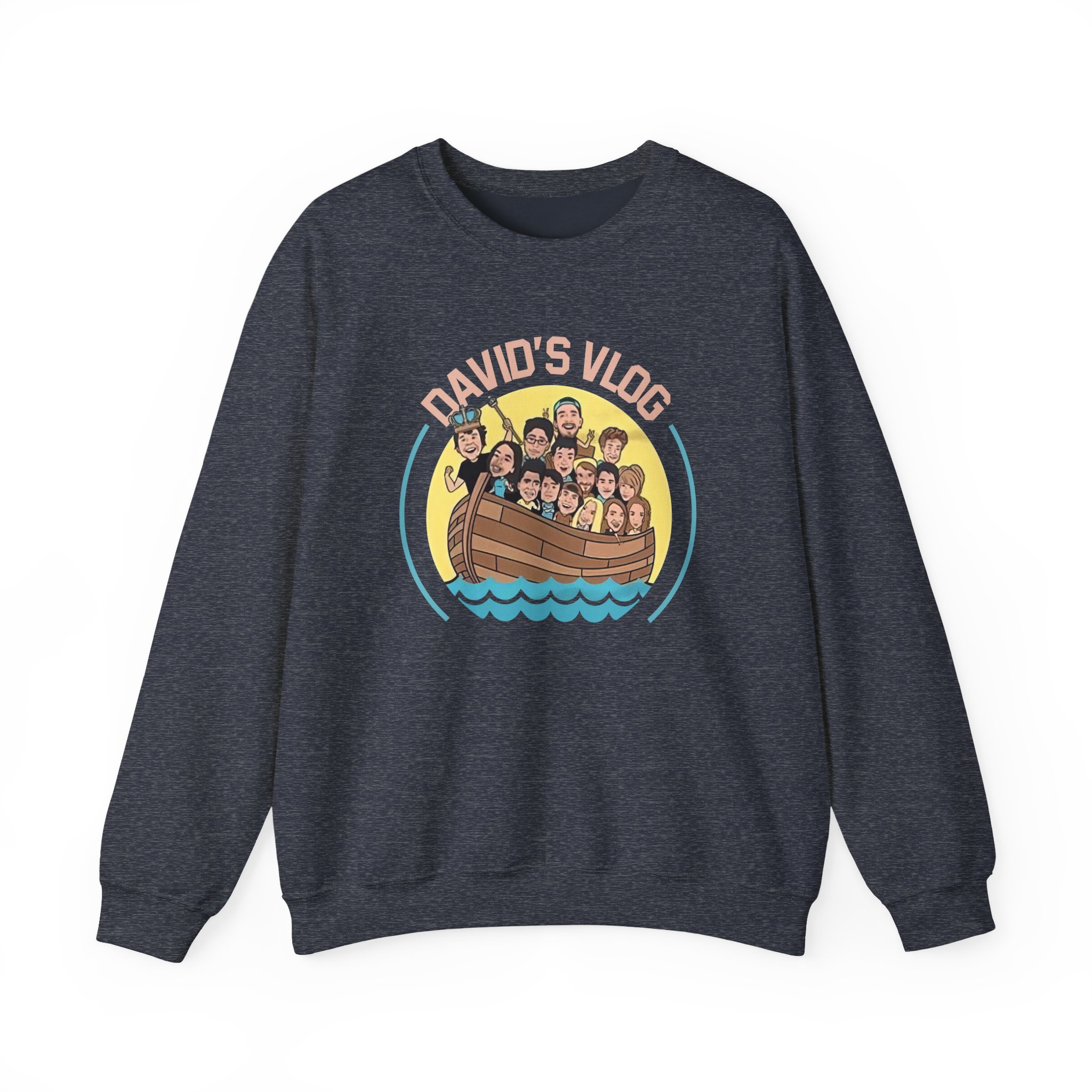 David Dobrik  David's Vlog Unisex Heavy Blendâ„¢ Crewneck Sweatshirt