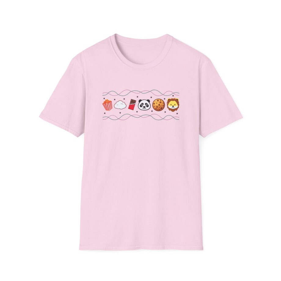 Harlow and Popcorn Emoji Unisex Softstyle T-Shirt