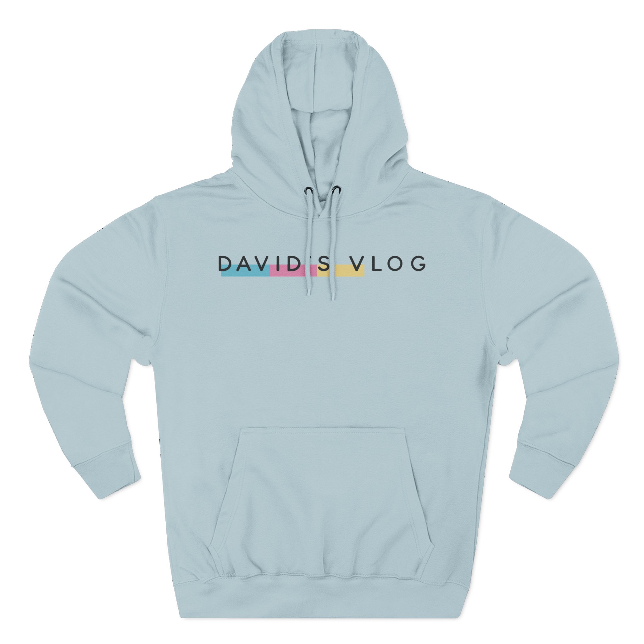 David Dobrik  David's Vlog Three-Panel Fleece Hoodie