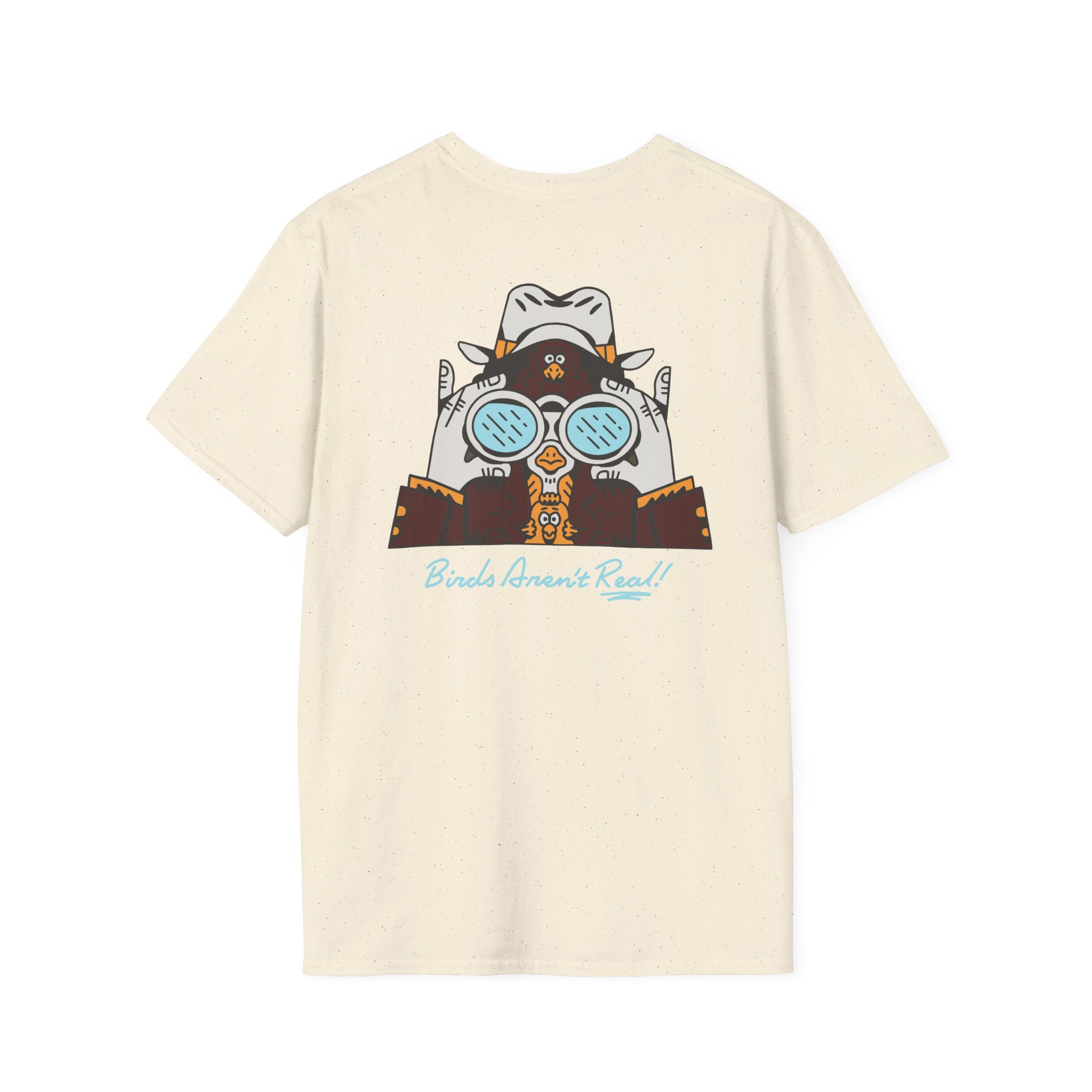 Birds Arent Real Trench Coat Hemp Unisex Softstyle T-Shirt