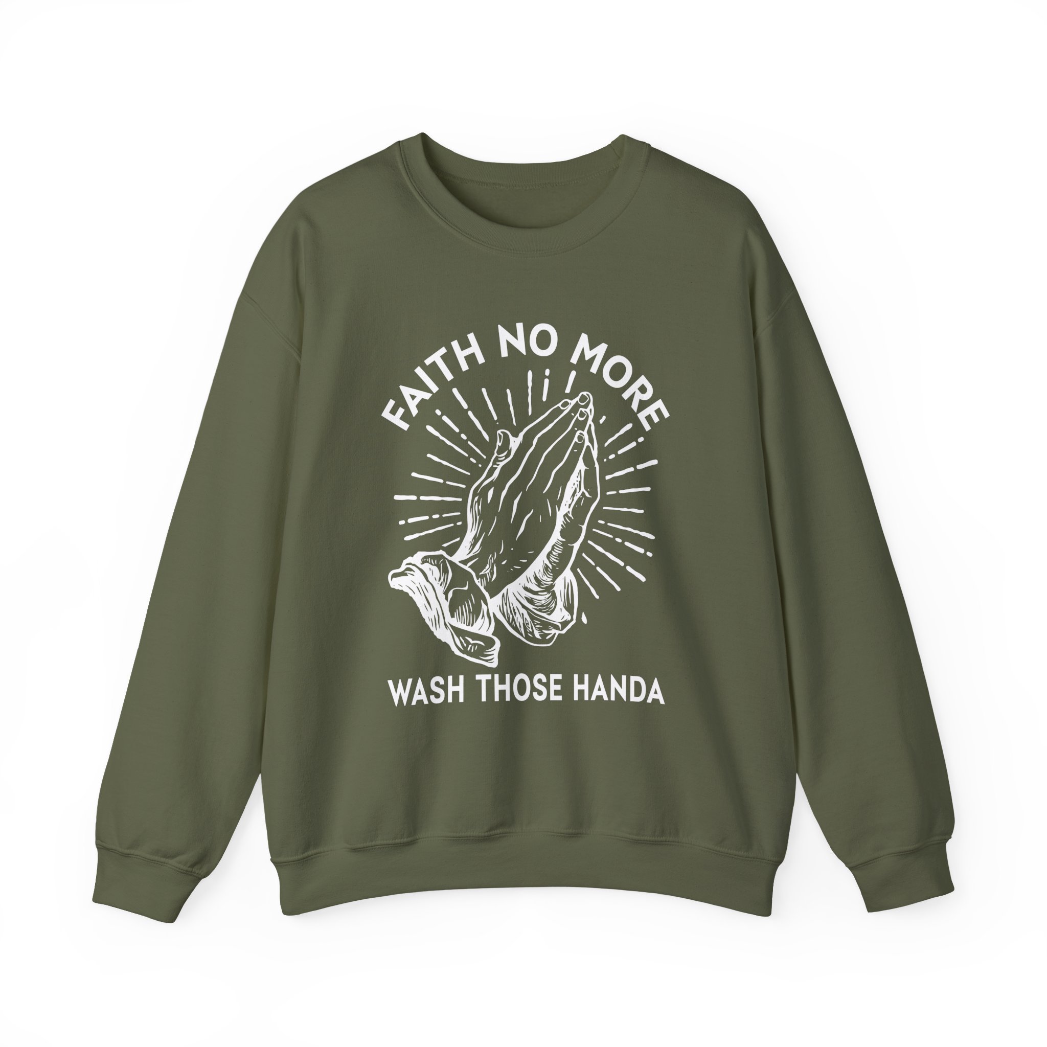 Faith No More Wash Your Hands Unisex Heavy Blendâ„¢ Crewneck Sweatshirt
