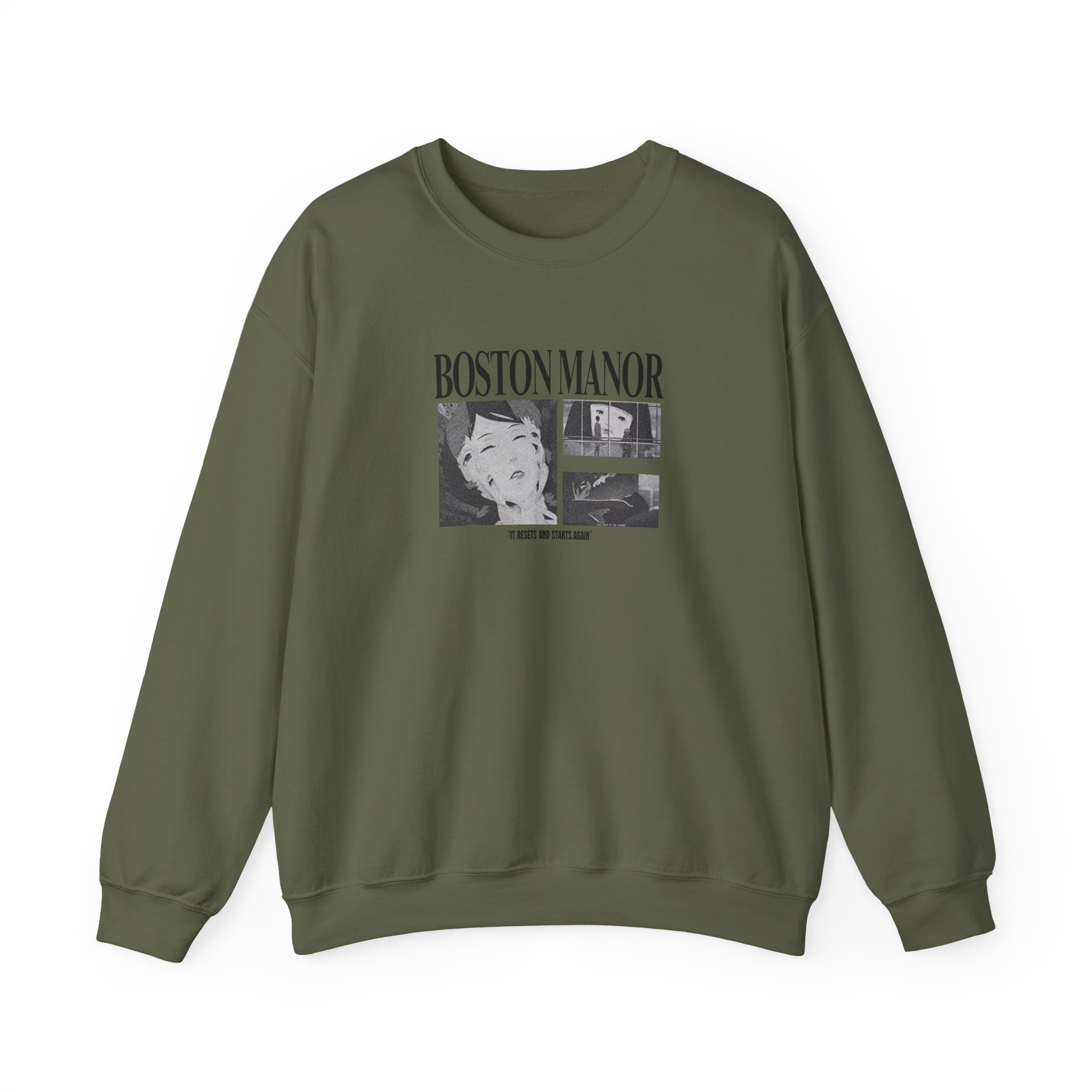 Boston Manor Paprika Unisex Heavy Blendâ„¢ Crewneck Sweatshirt