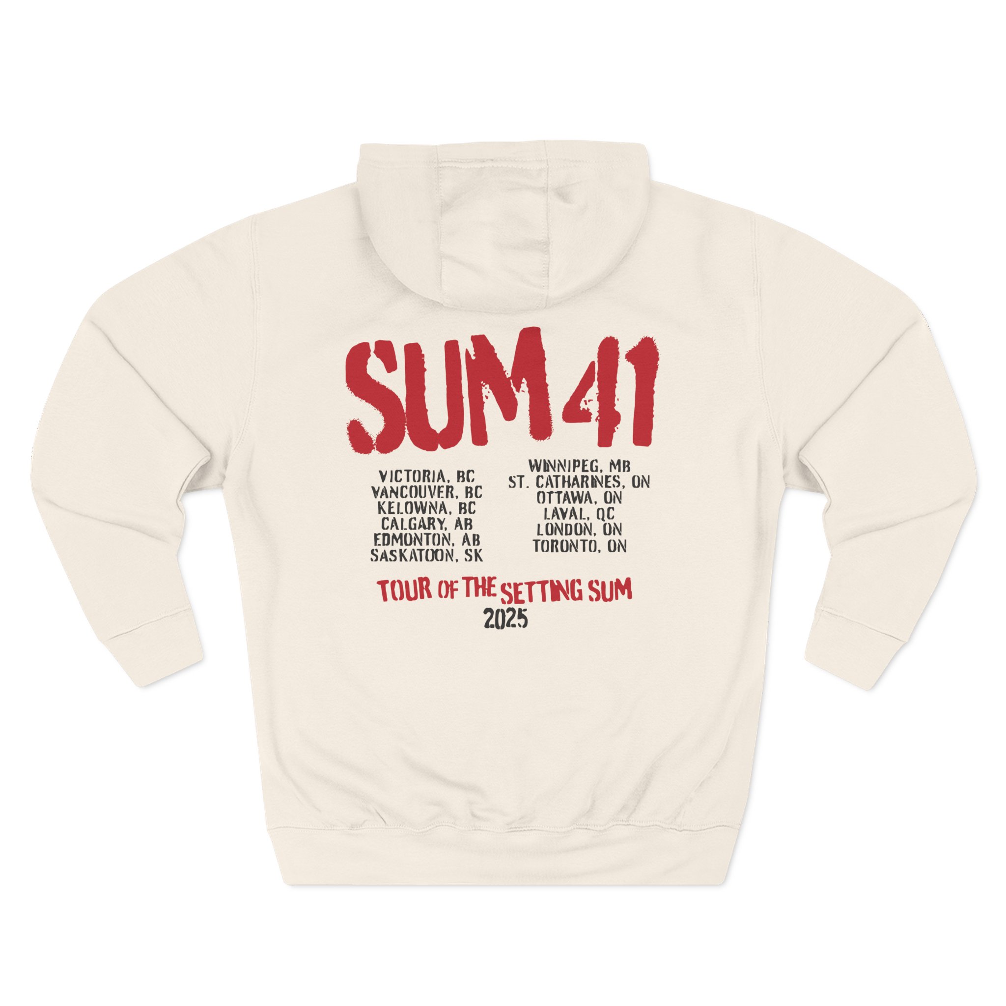 Sum 41 the Final Tour Three-Panel Fleece Hoodie