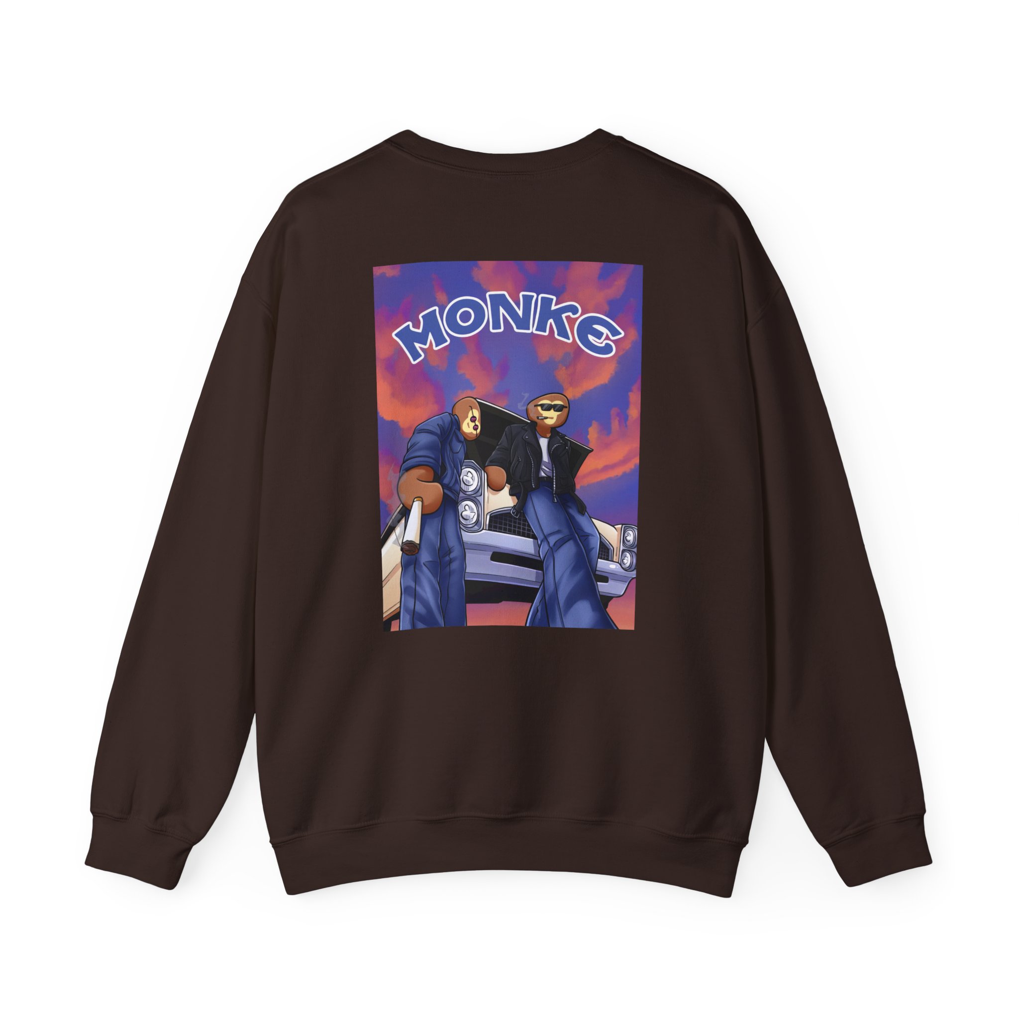 Spoonkid Monke Unisex Heavy Blendâ„¢ Crewneck Sweatshirt