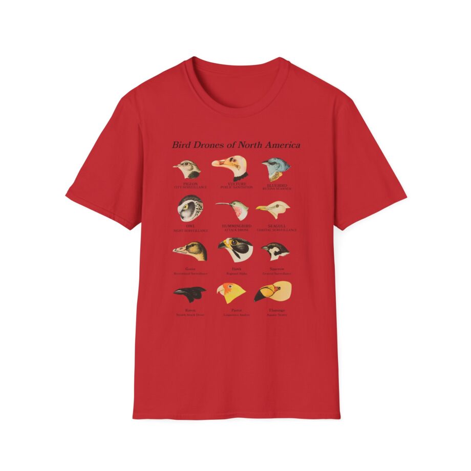 Birds Arent Real Bird Drones of North America Unisex Softstyle T-Shirt