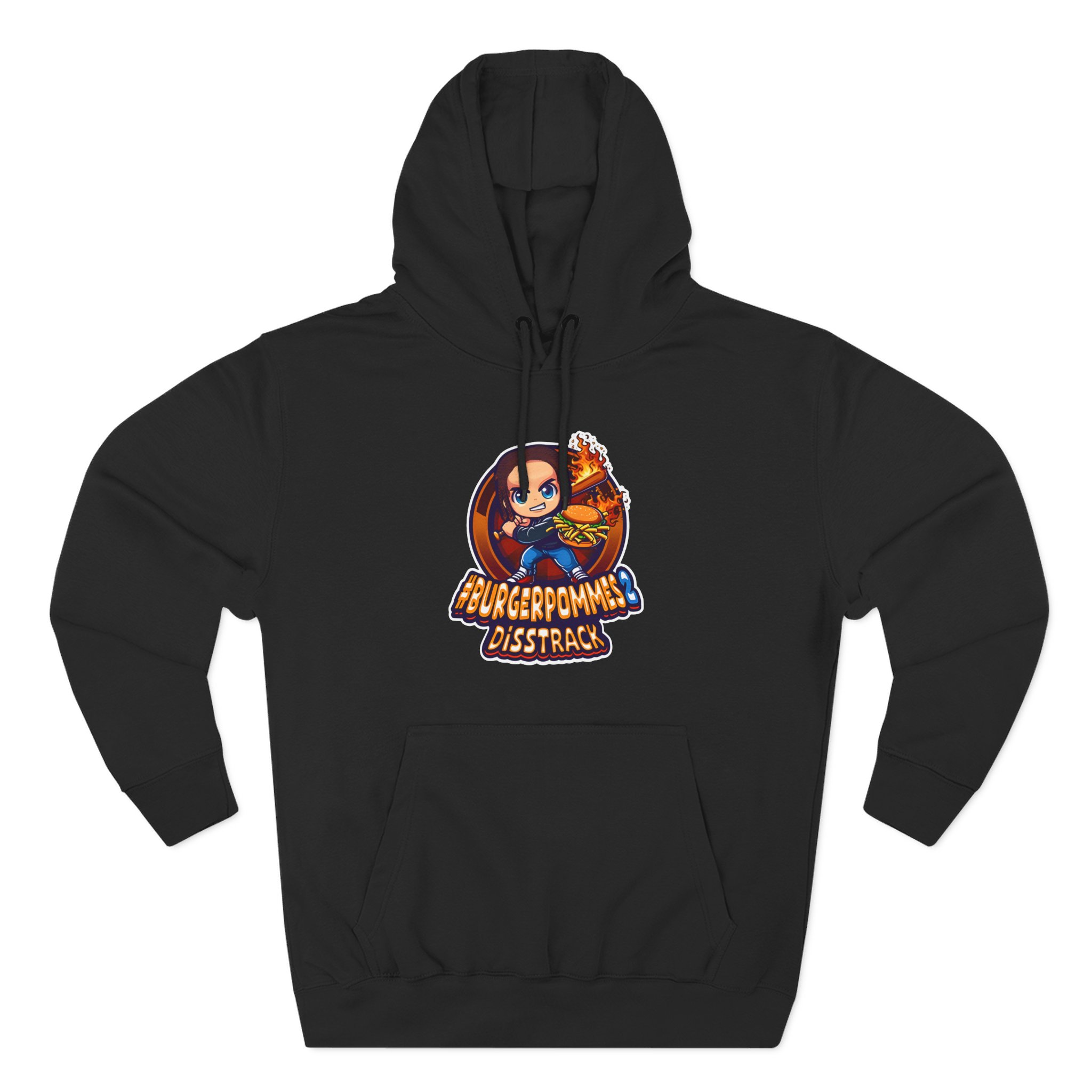 Burger Pommes Three-Panel Fleece Hoodie
