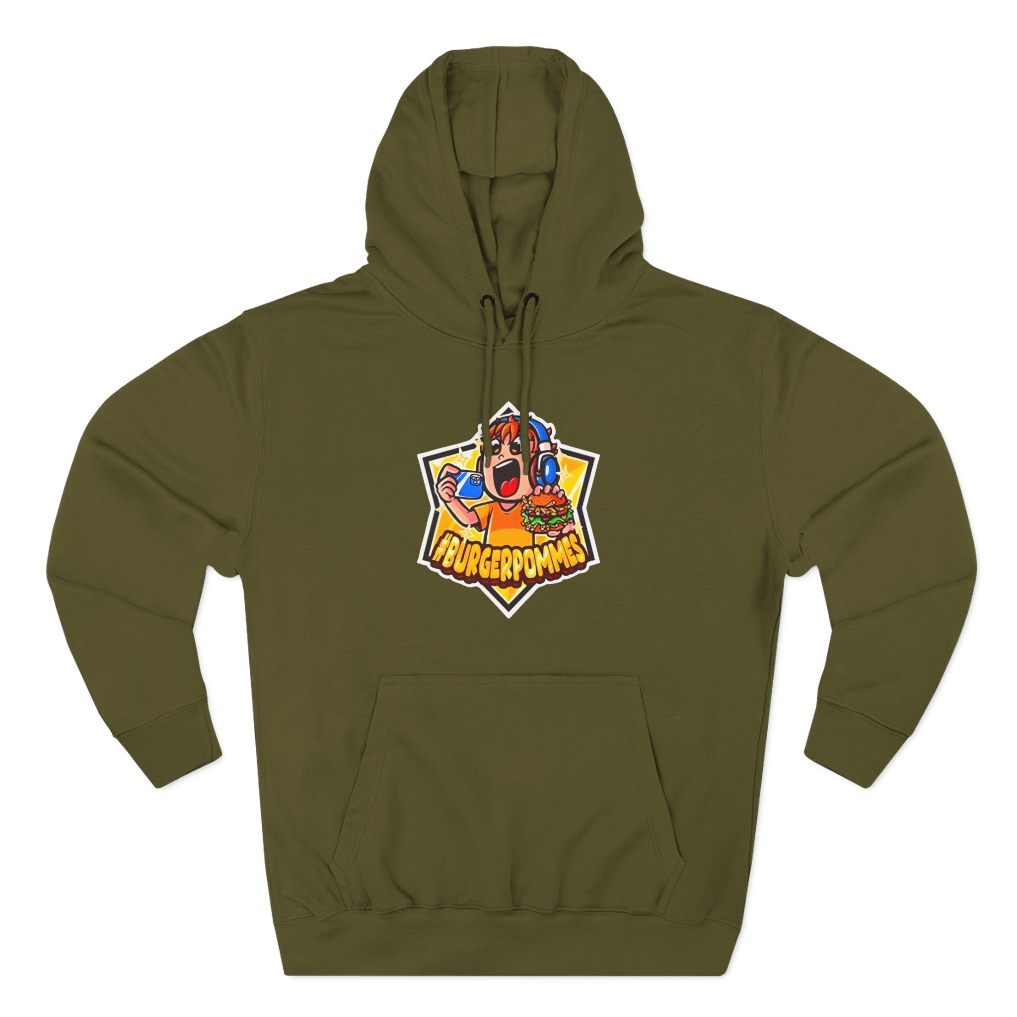 Burger Pommes Three-Panel Fleece Hoodie