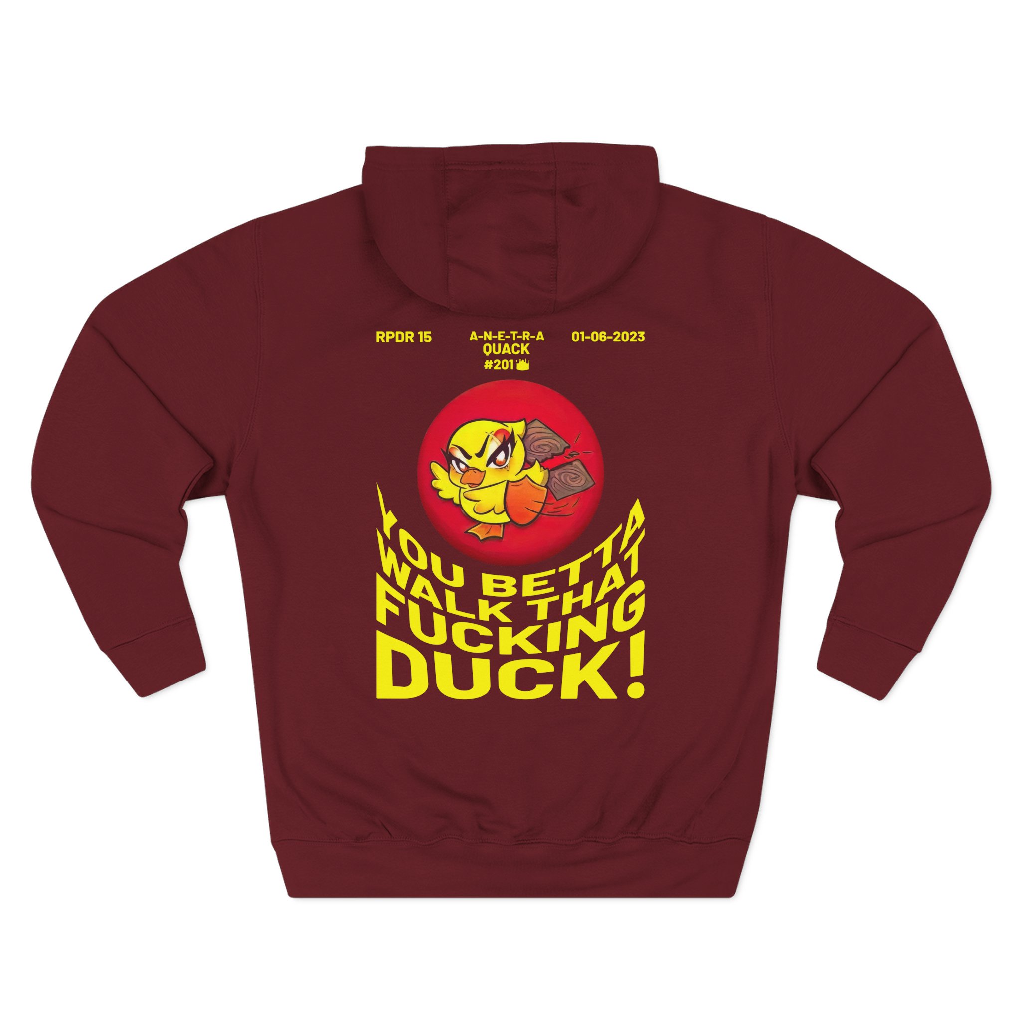 Anetra You Betta Three-Panel Fleece Hoodie