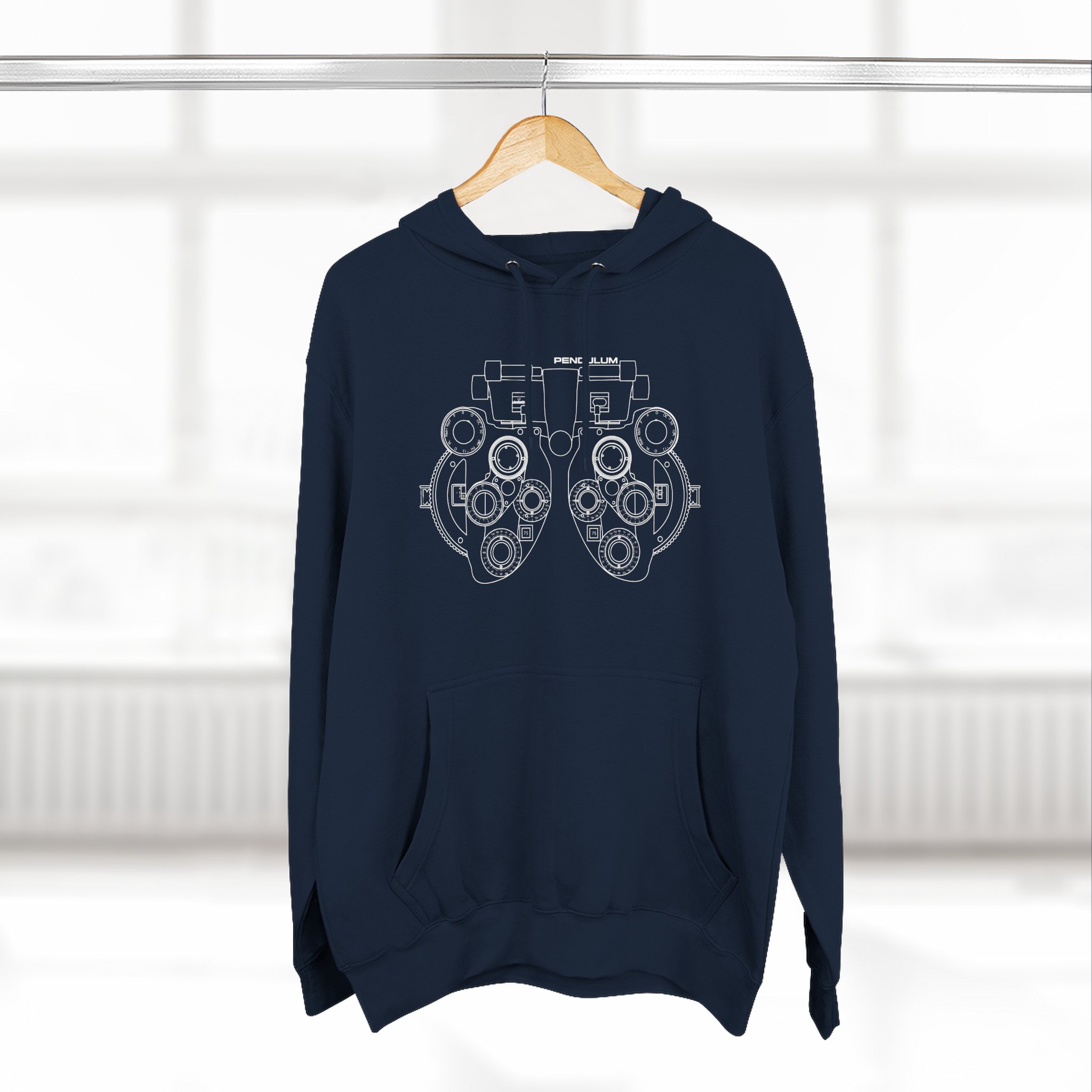 Pendulum Optical Three-Panel Fleece Hoodie