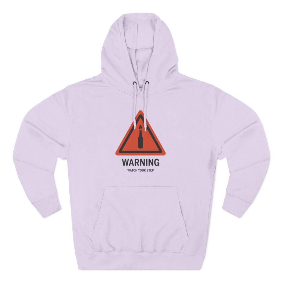 Summit1g Warning Watch Your Step Three-Panel Fleece Hoodie