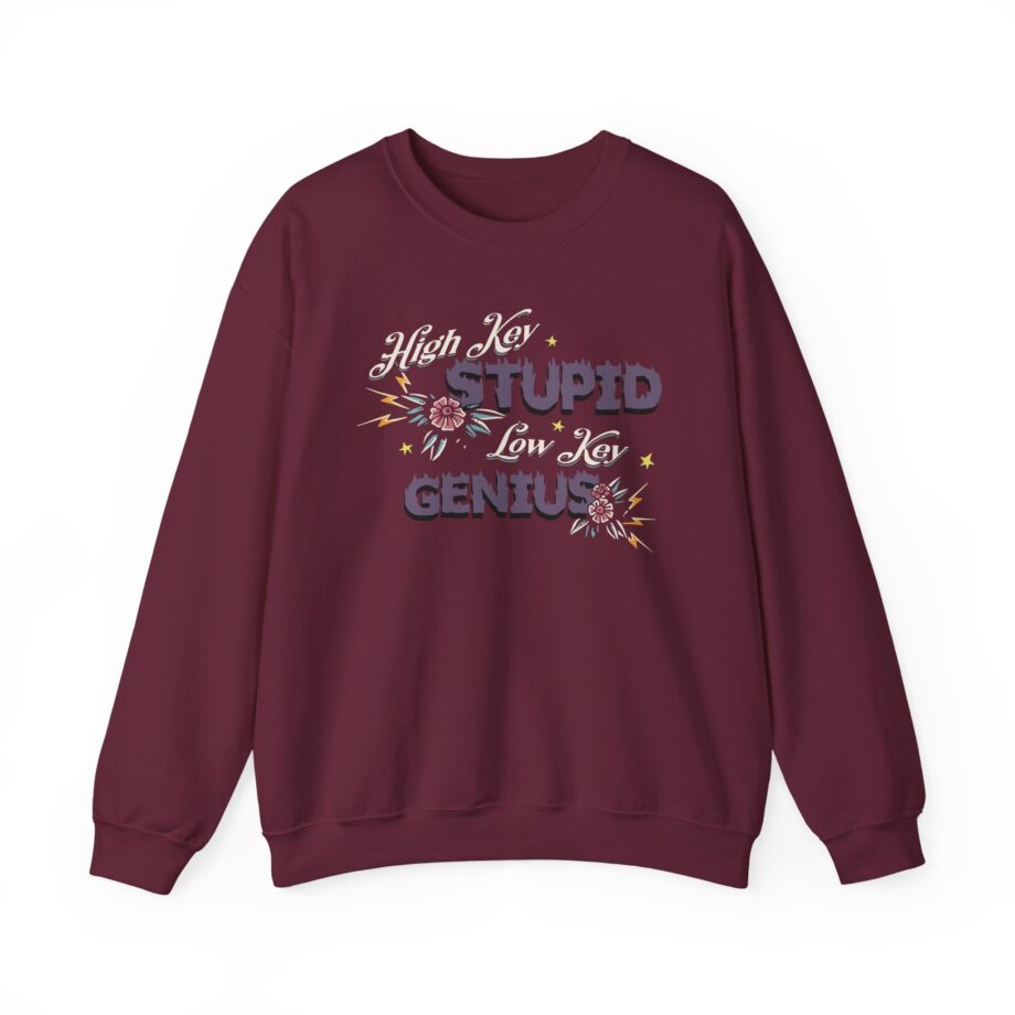 Kallmekris High Key Stupid Genius Unisex Heavy Blend™ Crewneck Sweatshirt