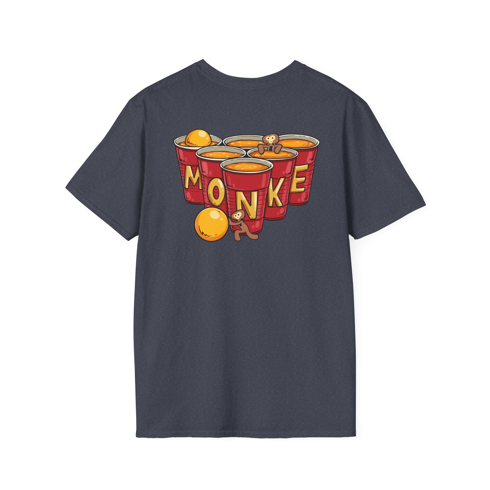 Spoonkidv Monke Pong Unisex Softstyle T-Shirt