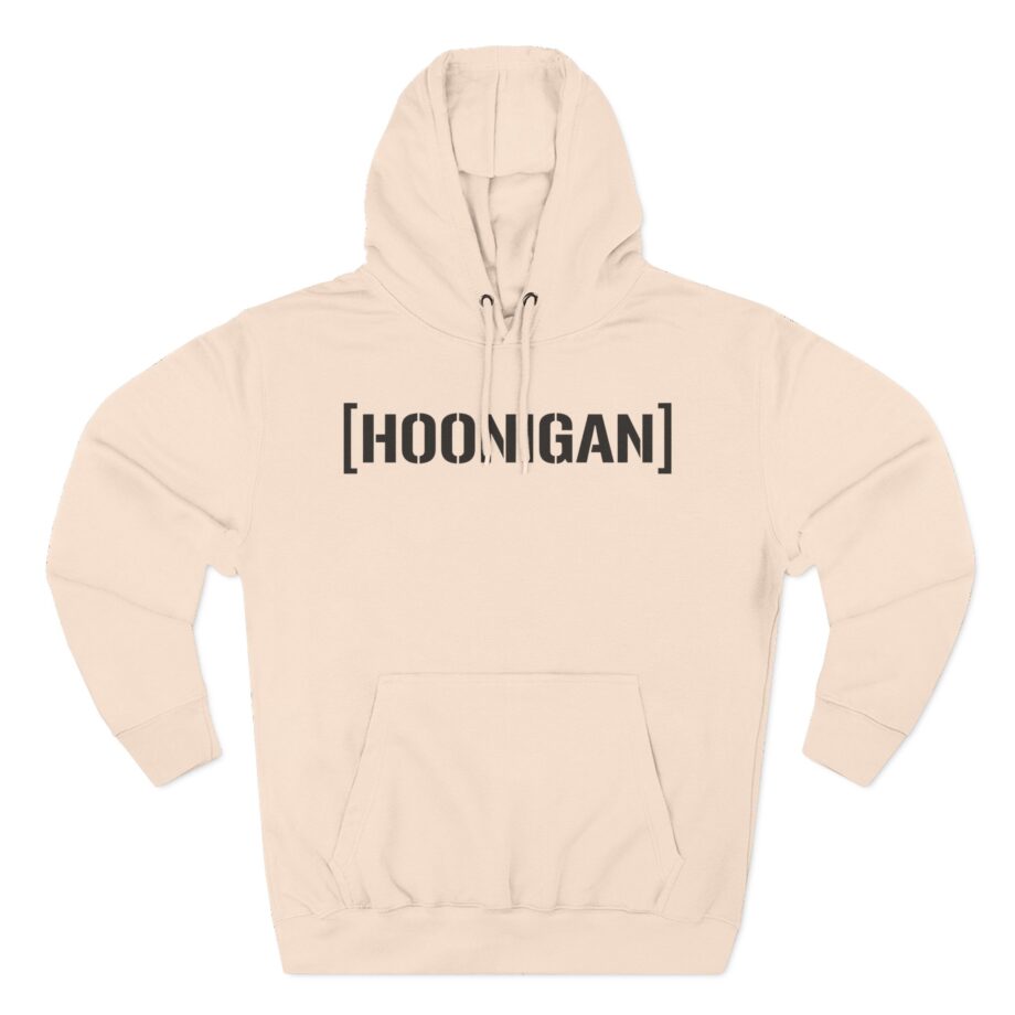 Ken Block Hoonigan Bracket Censor Bar Logo  Three-Panel Fleece Hoodie