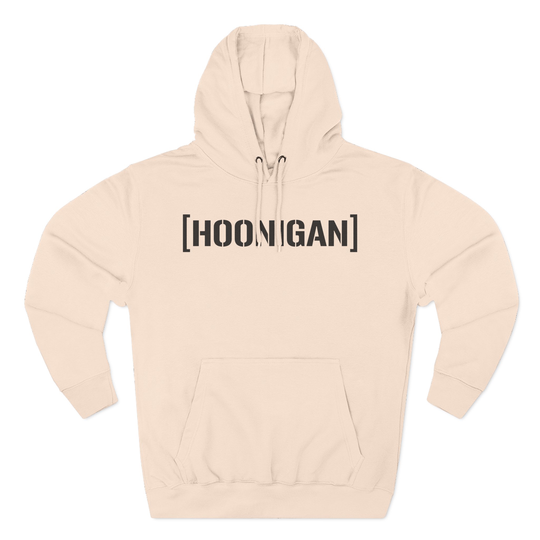 Ken Block Hoonigan Bracket Censor Bar Logo  Three-Panel Fleece Hoodie