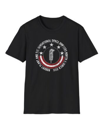 Robert Plant Patriotic Quill Itinerary Unisex Softstyle T-Shirt