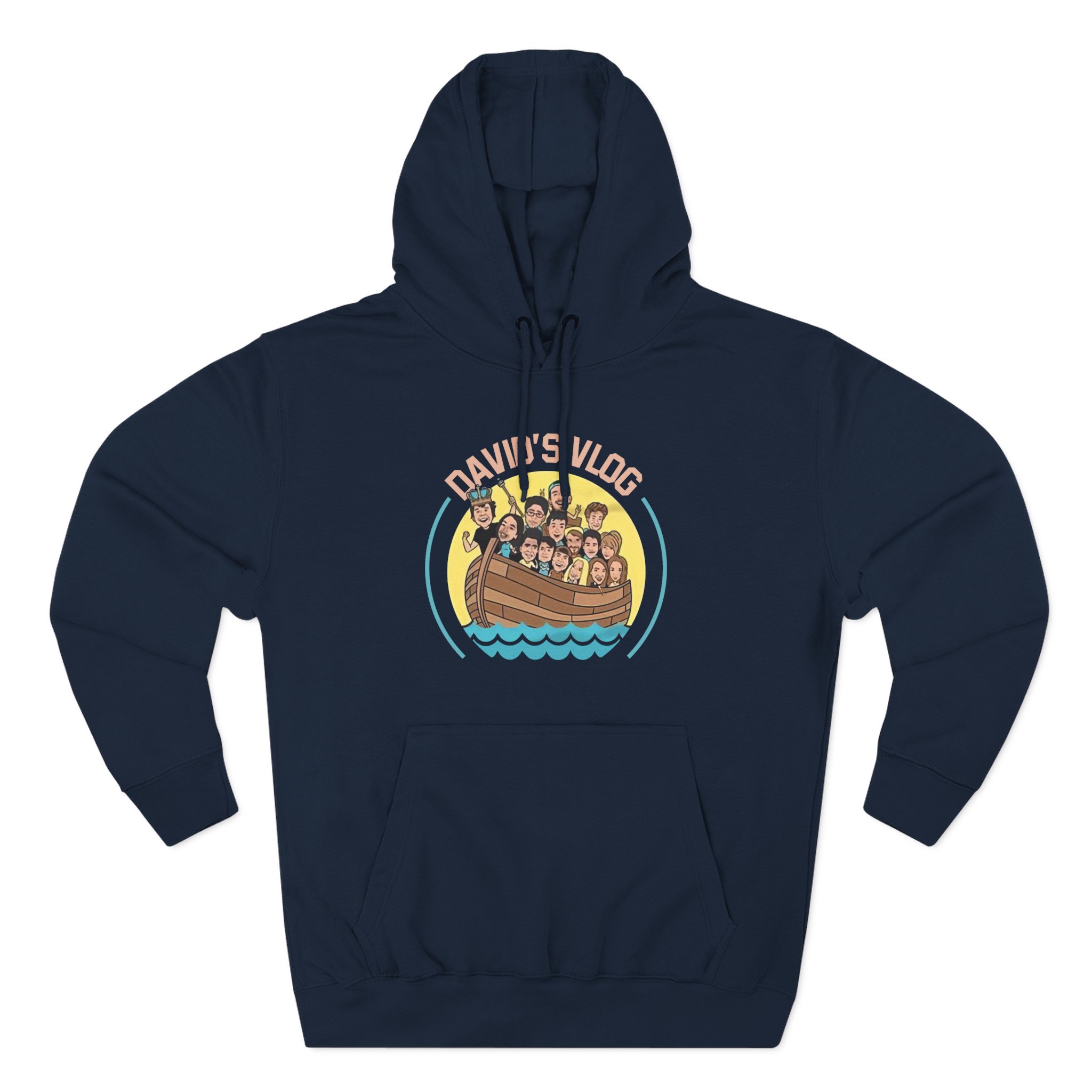 David Dobrik  David's Vlog Three-Panel Fleece Hoodie