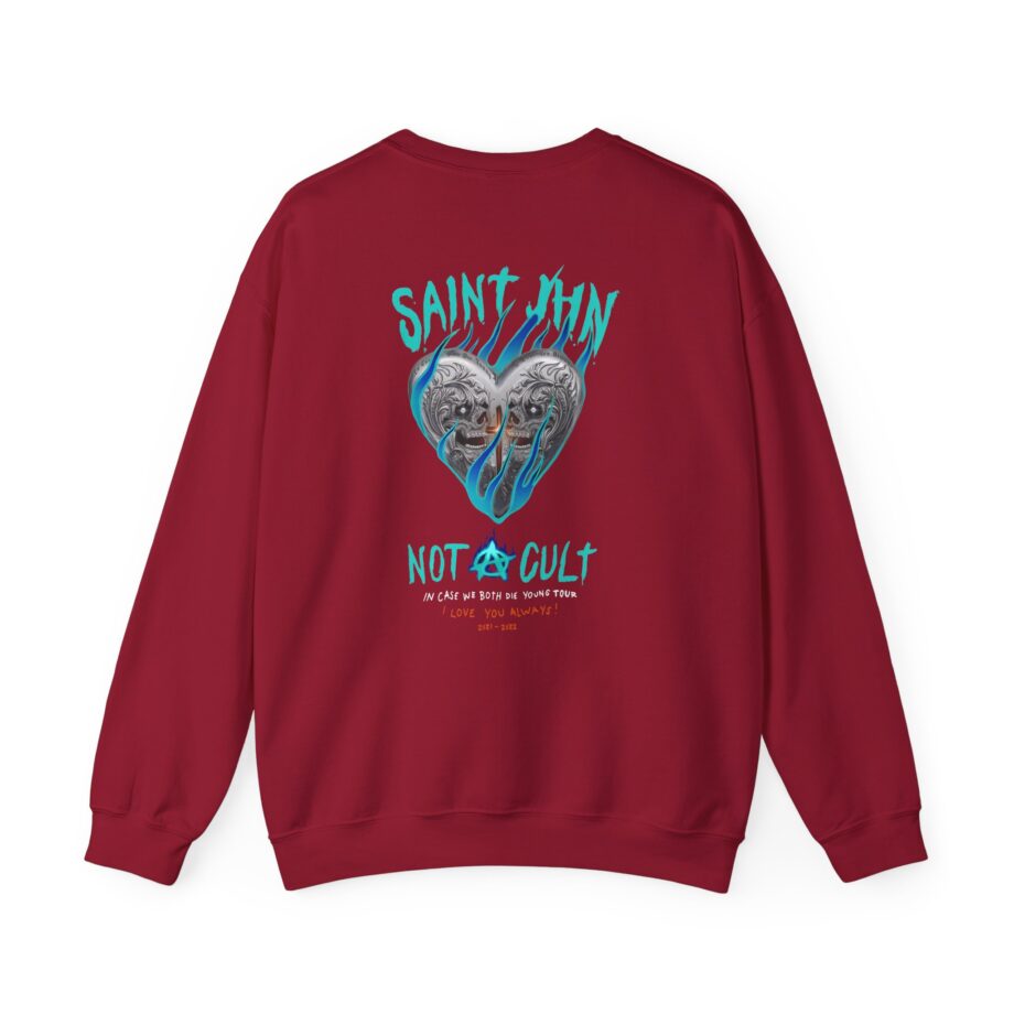 Saint Jhn Chromedd Hearts Icwbdy Unisex Heavy Blend™ Crewneck Sweatshirt