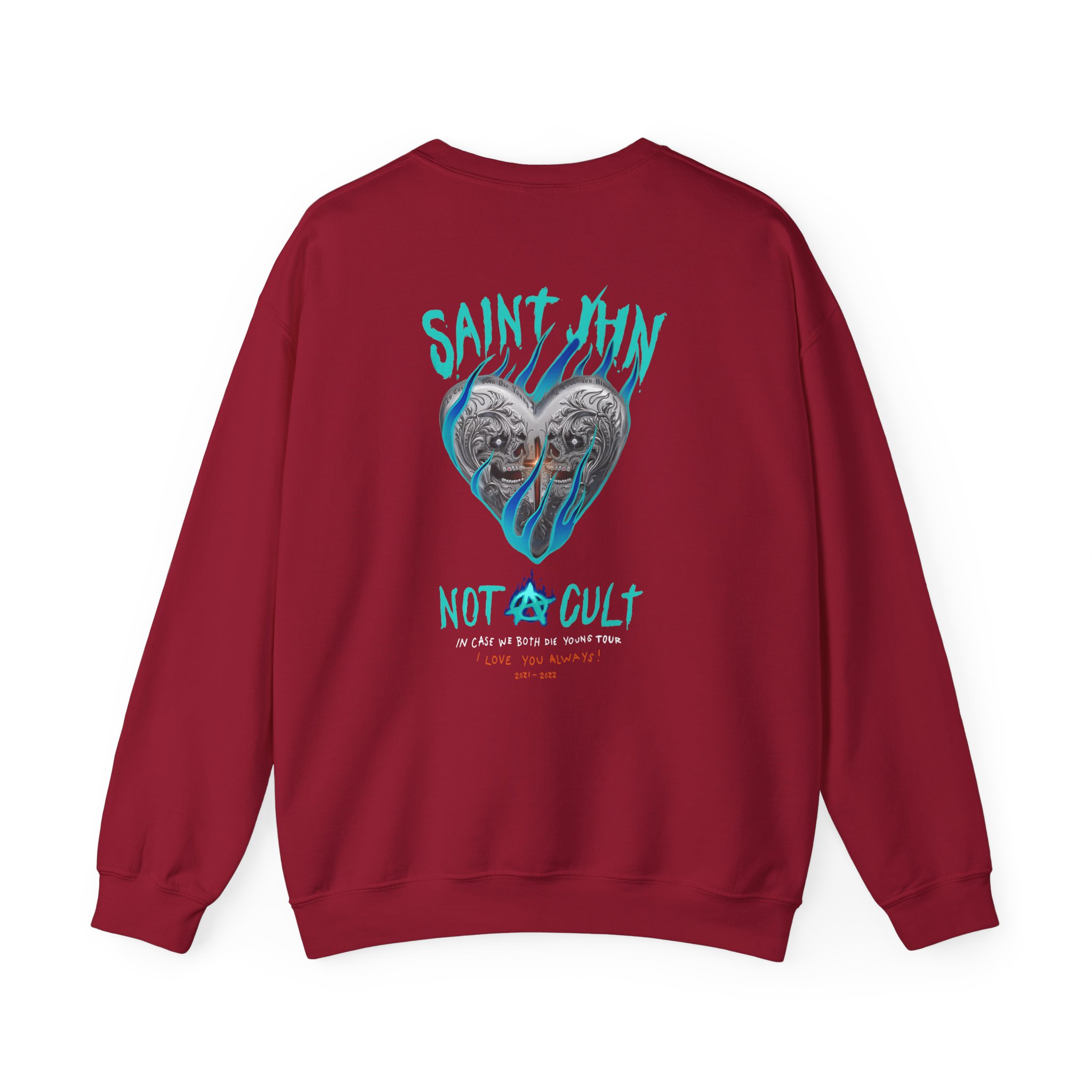 Saint Jhn Chromedd Hearts Icwbdy Unisex Heavy Blendâ„¢ Crewneck Sweatshirt