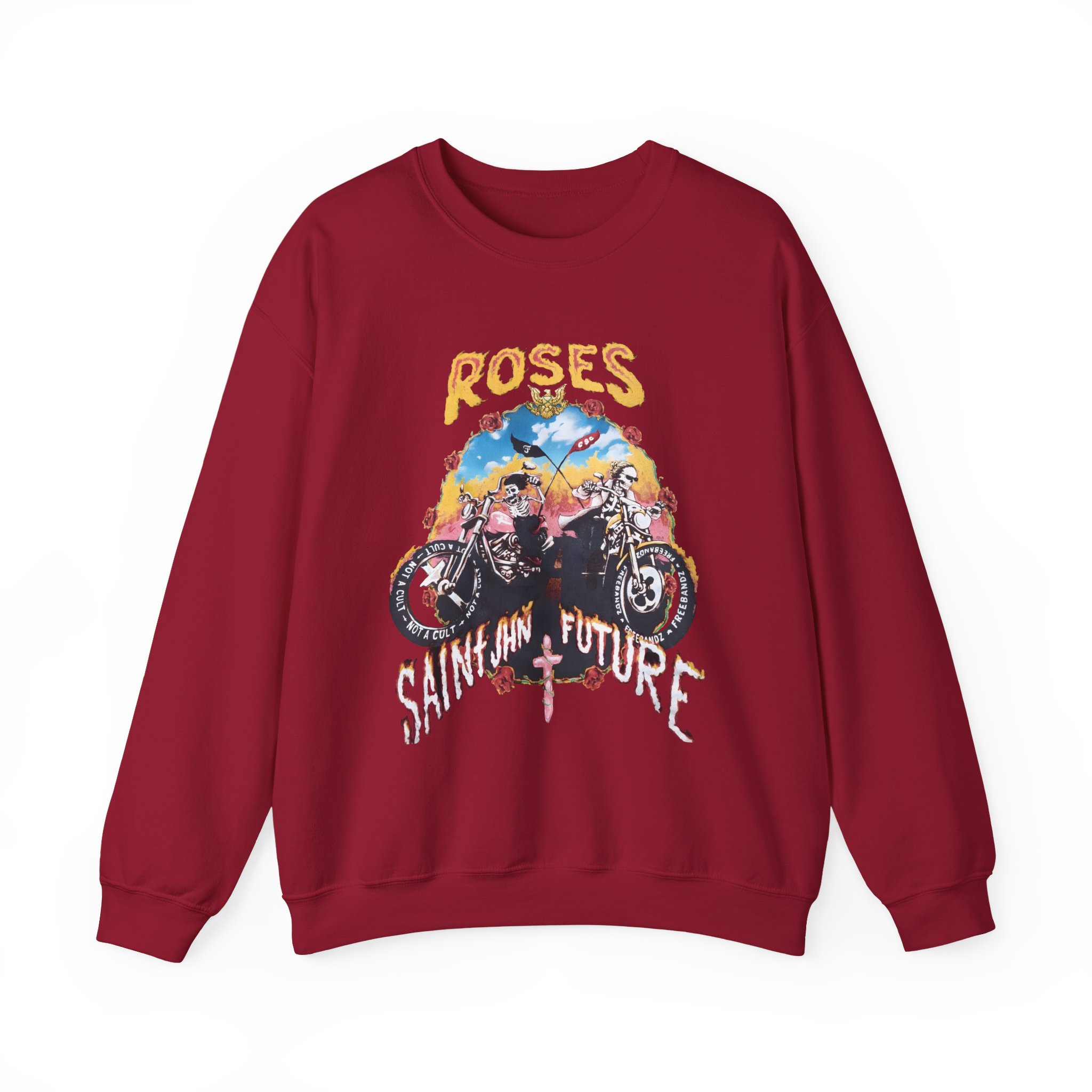 Saint Jhn Not a Cult X Freebandz Roses Unisex Heavy Blendâ„¢ Crewneck Sweatshirt