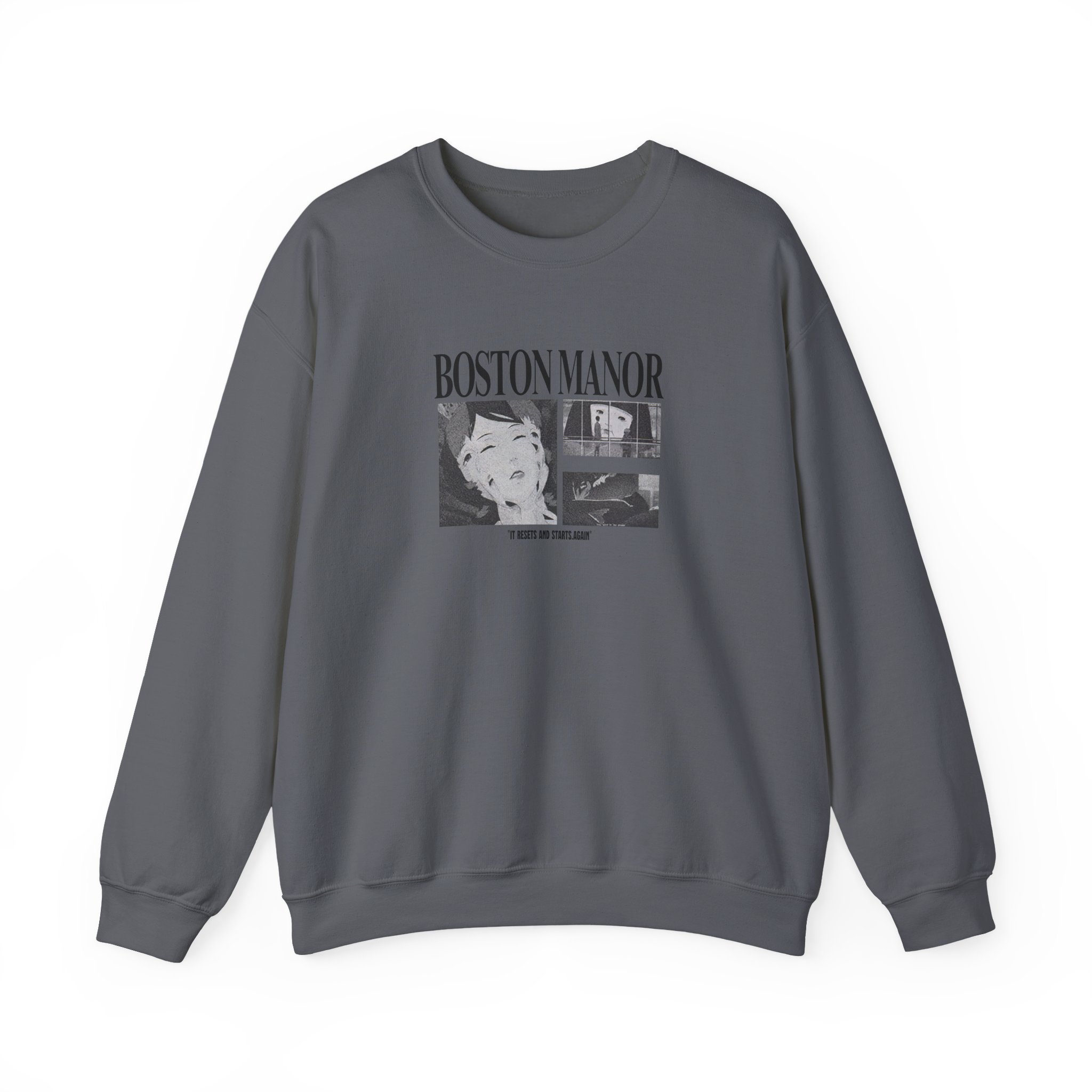 Boston Manor Paprika Unisex Heavy Blendâ„¢ Crewneck Sweatshirt