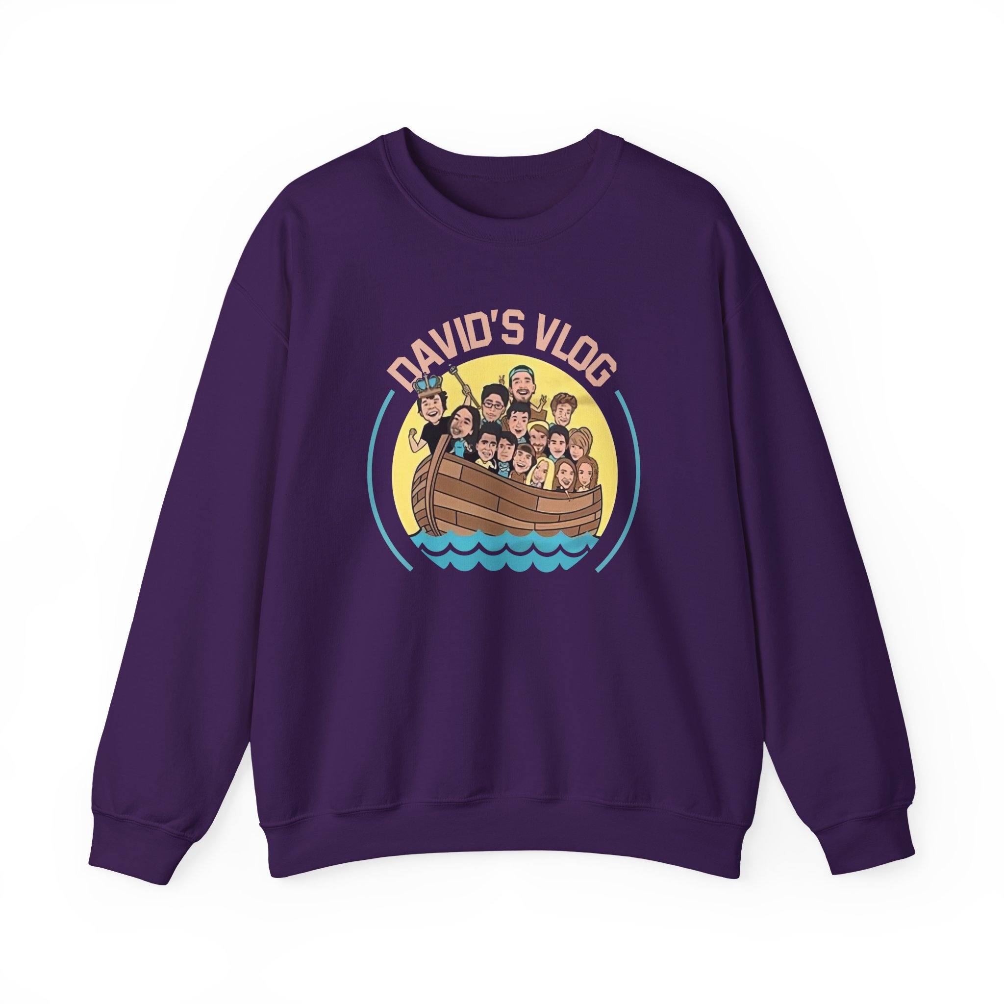 David Dobrik  David's Vlog Unisex Heavy Blendâ„¢ Crewneck Sweatshirt