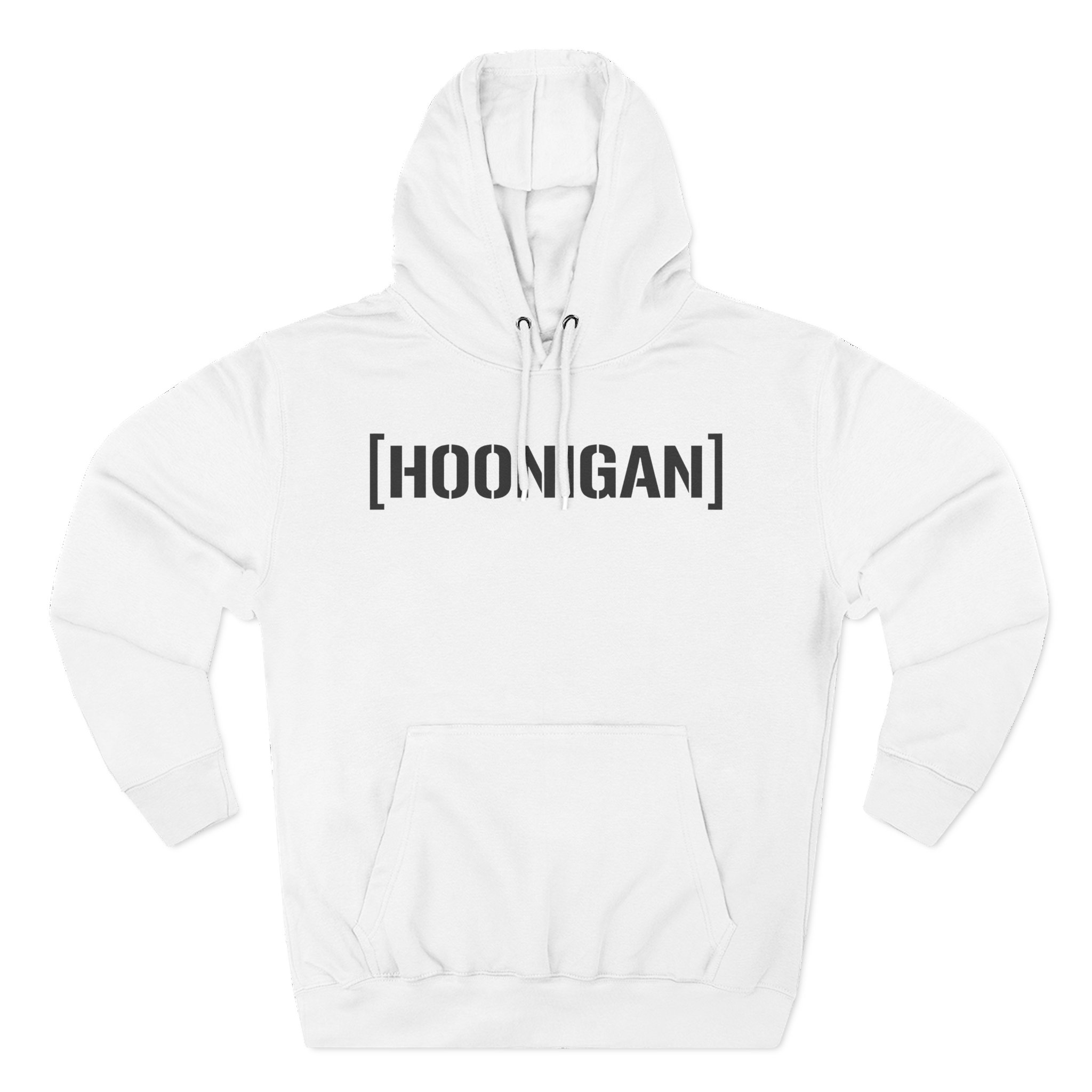Ken Block Hoonigan Bracket Censor Bar Logo  Three-Panel Fleece Hoodie