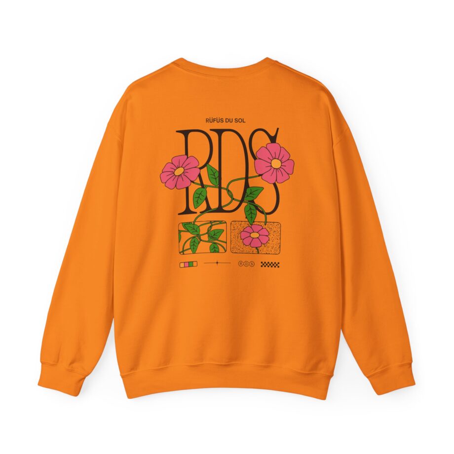 Rufus Du Sol Flower Ecru Unisex Heavy Blend™ Crewneck Sweatshirt