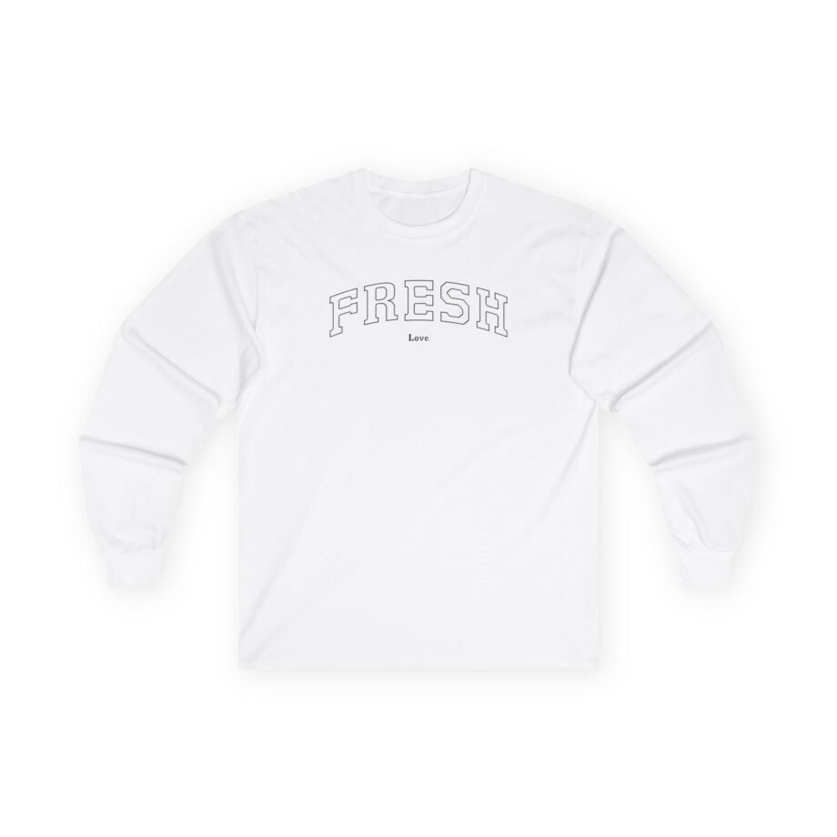 Fresh Love Varsity Unisex Ultra Cotton Long Sleeve Tee