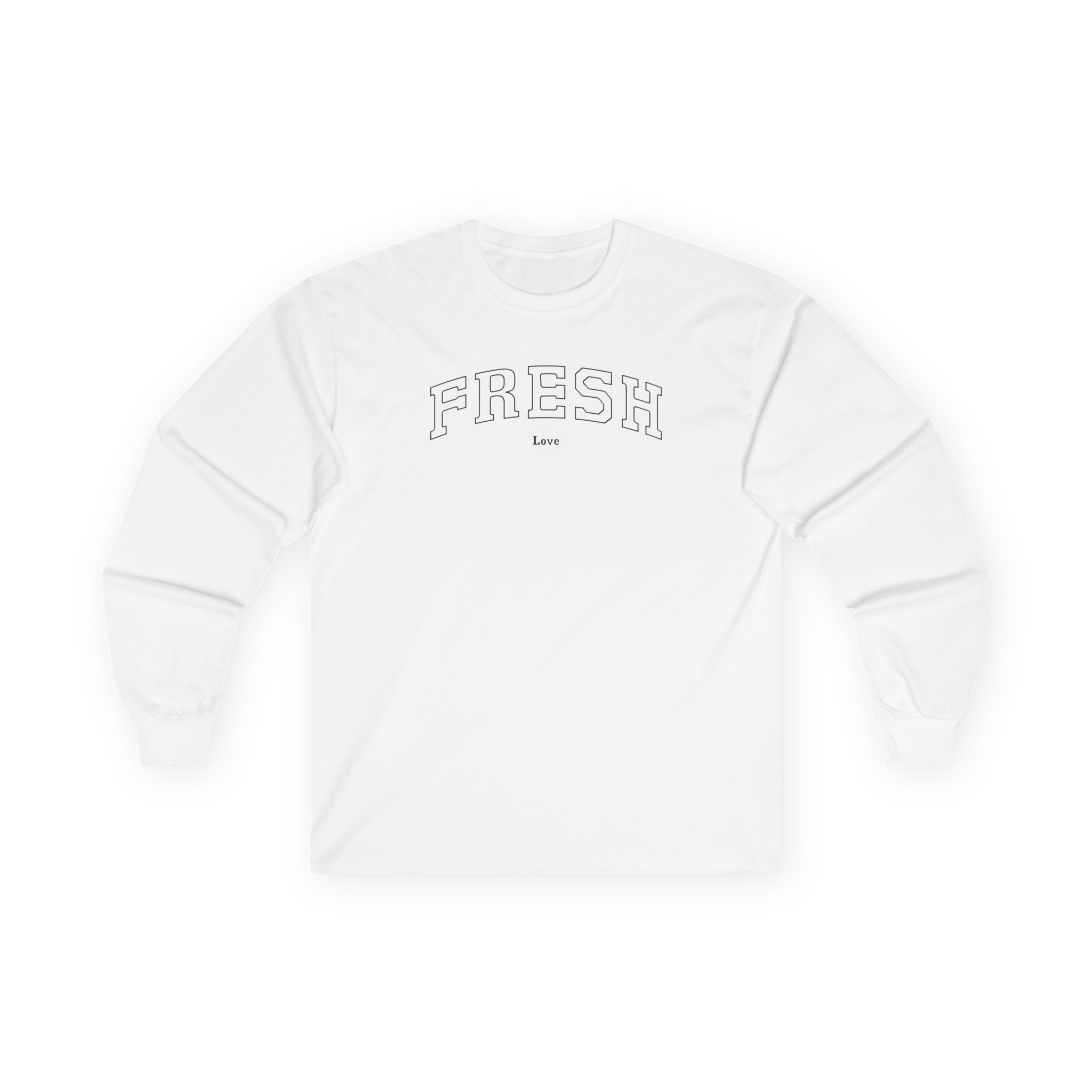 Fresh Love Varsity Unisex Ultra Cotton Long Sleeve Tee